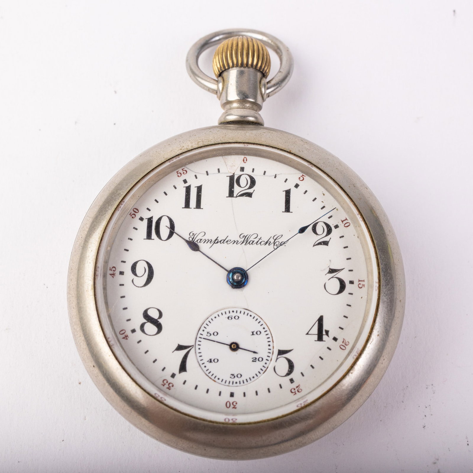 Antique Hampden Pocket Watch c. 1883: 15 Jewels, case marked 912333, serial number 259441, Silverode Size 18/s [movement] Literature Brooks Auction – Online Auction Terms & Conditions Contact: (856) 694-2960 | info@brooks.auction