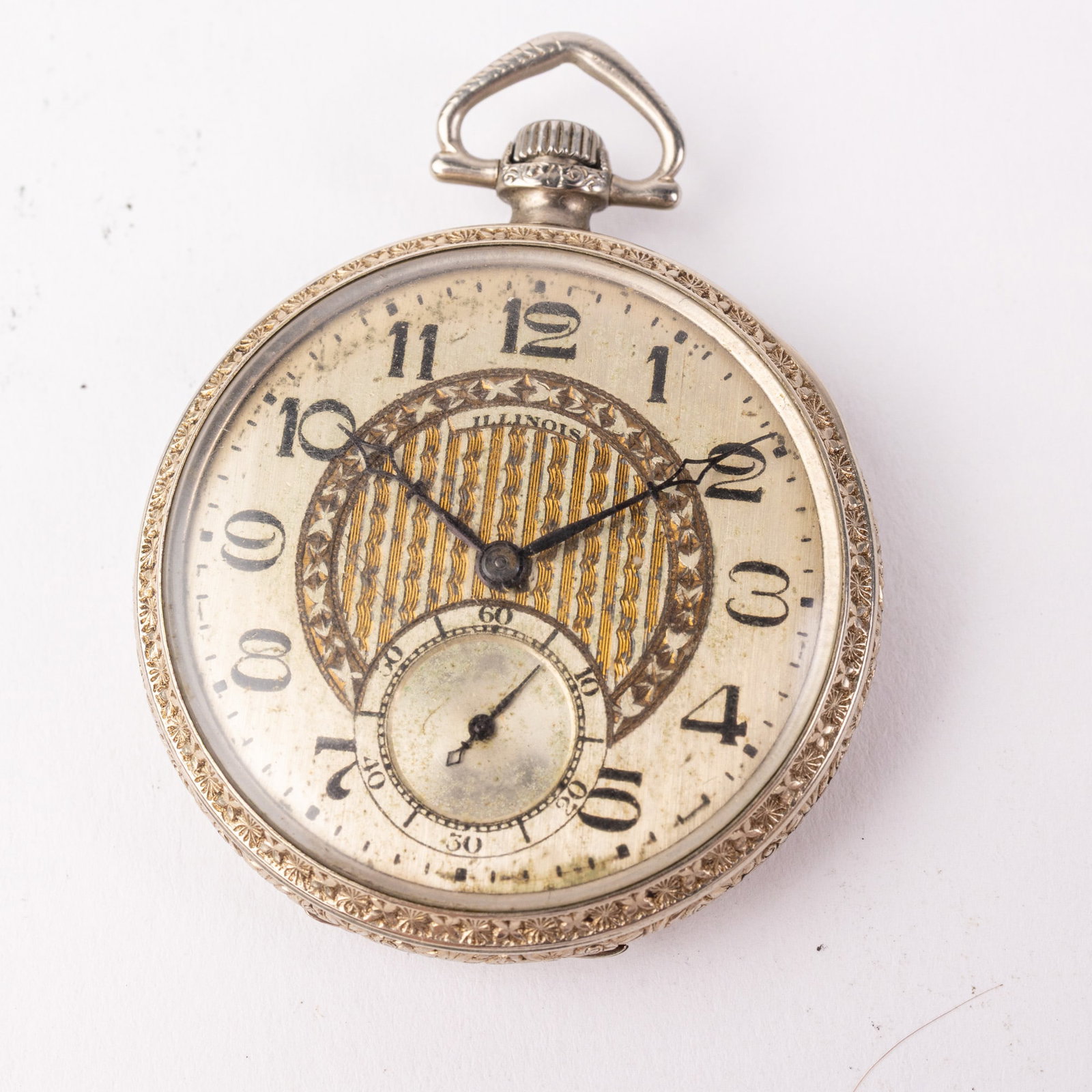 Antique Illinois Pocket Watch c. 1923: 21 Jewels, case marked 11314030, serial number 4431014 Size 10/s [movement] Literature Brooks Auction – Online Auction Terms & Conditions Contact: (856) 694-2960 | info@brooks.auction READ