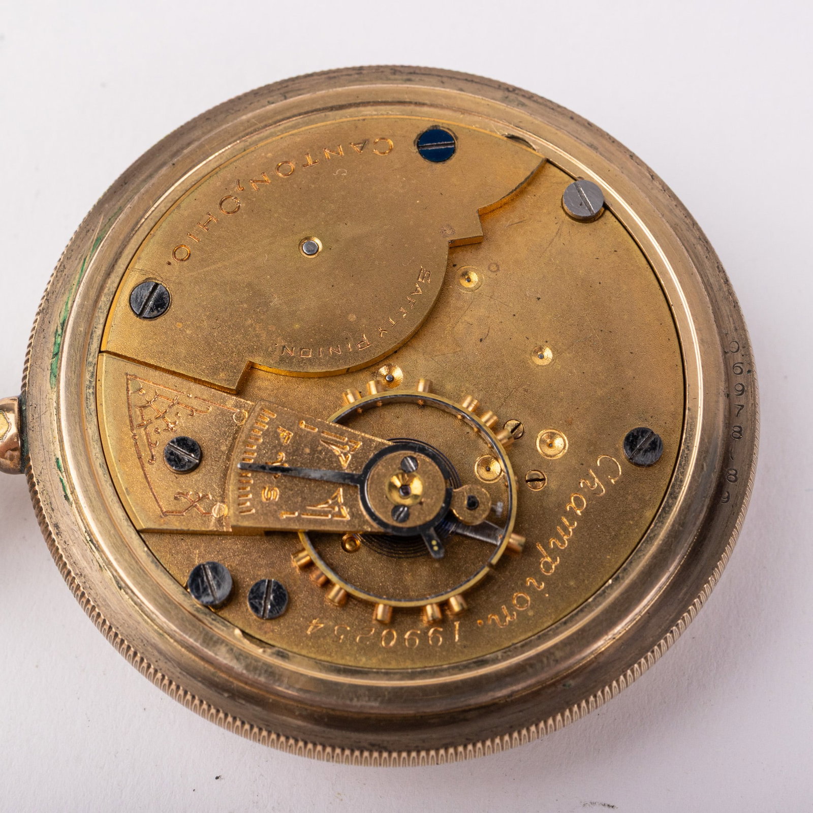 Antique Hampden Pocket Watch - 6