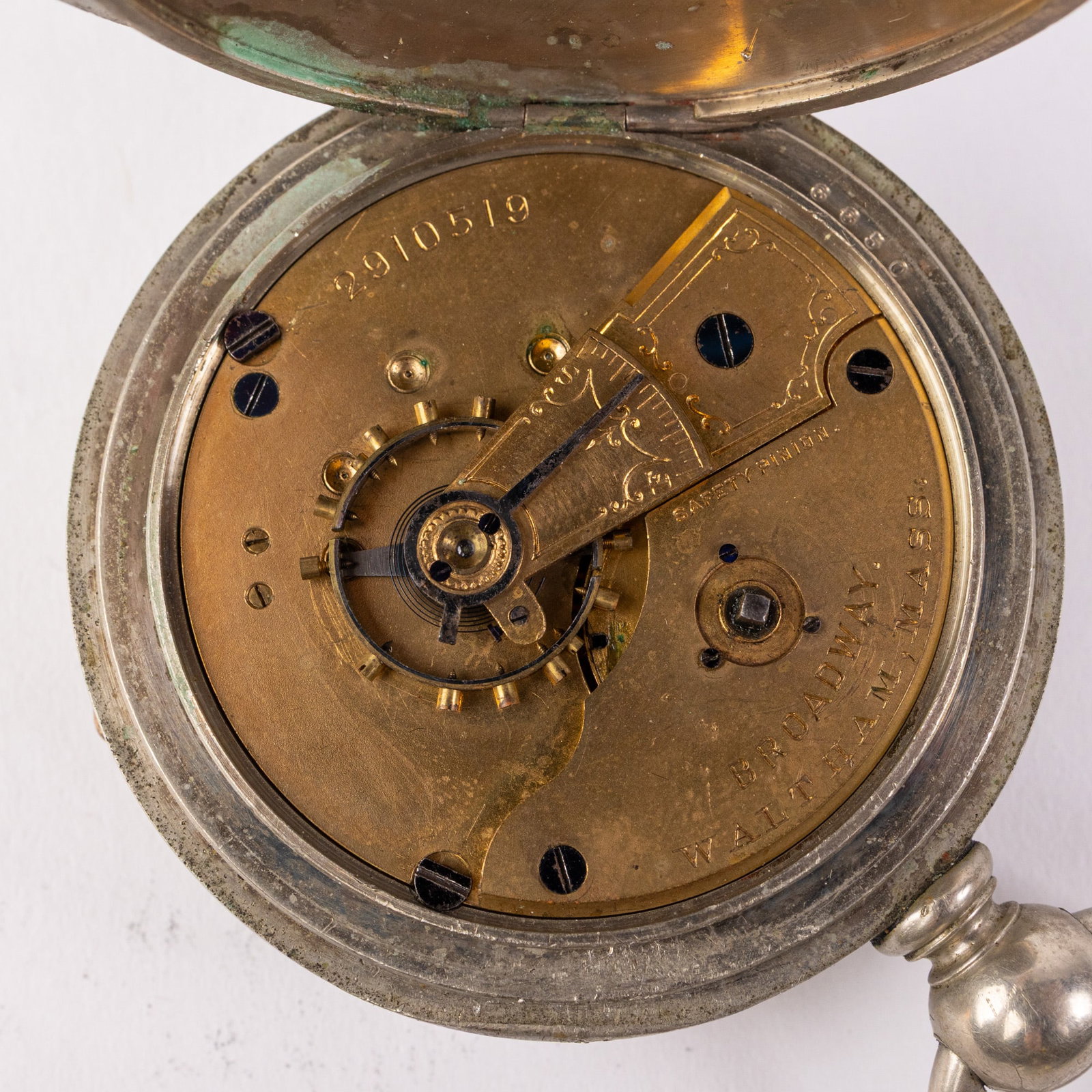 Antique Waltham Broadway Pocket Watch c. 1883 - 6