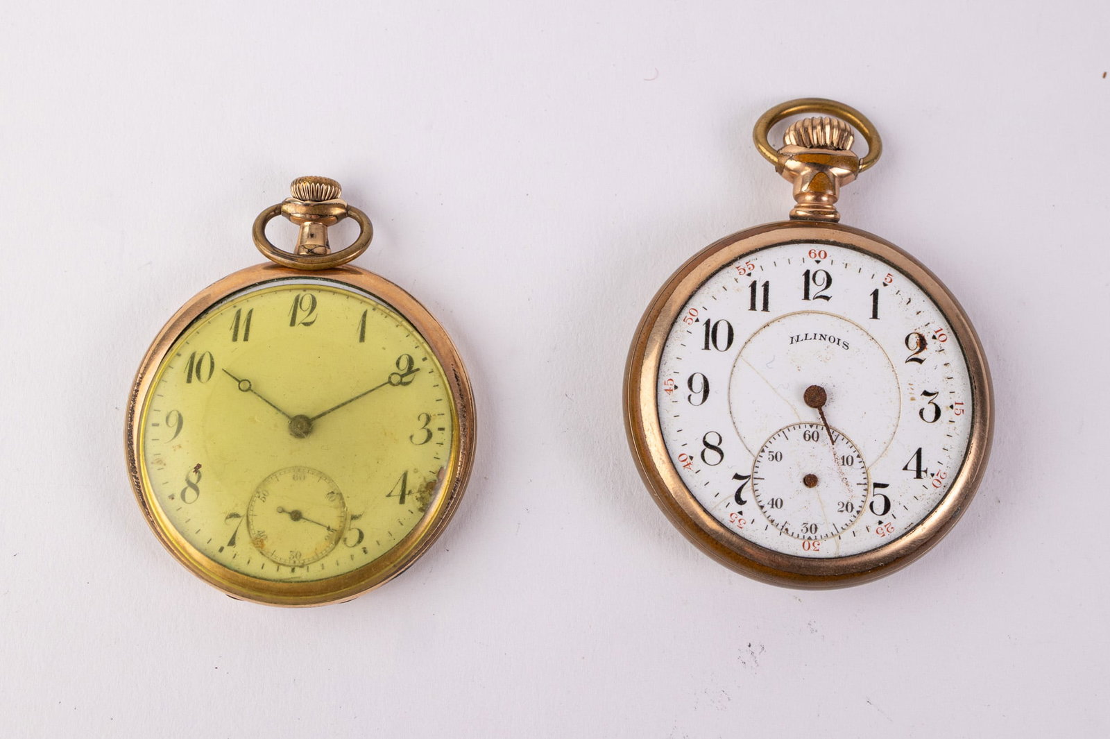 Two Antique Illinois Pocket Watches (1 of 7)
