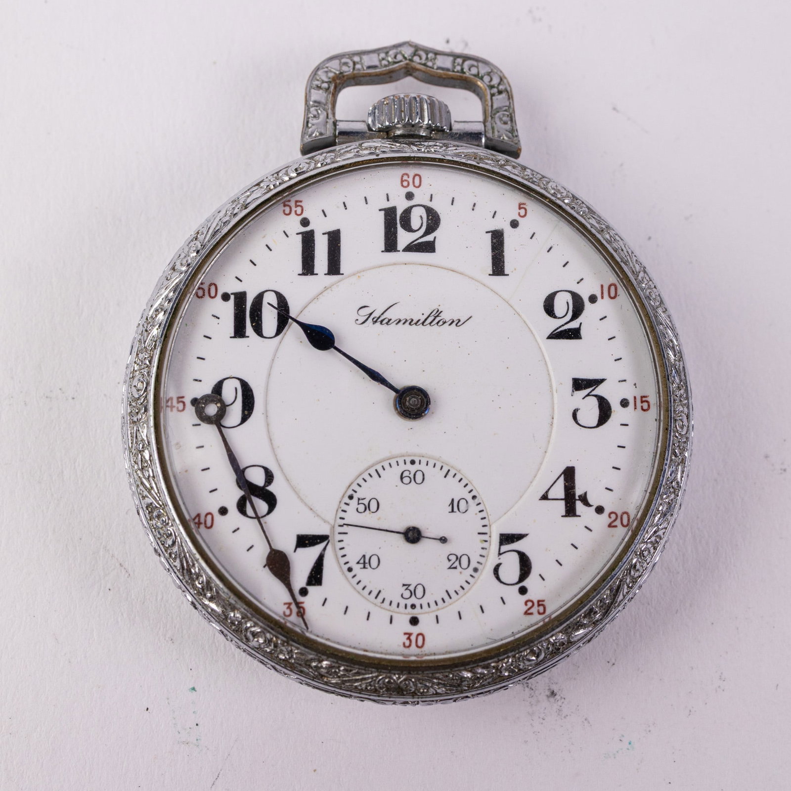 Antique Hamilton 978 Pocket Watch c. 1915: 17 Jewels, case marked 0490633, serial number 1286251, three positions Size 16/s [movement] Literature Brooks Auction – Online Auction Terms & Conditions Contact: (856) 694-2960 | info@brooks.a
