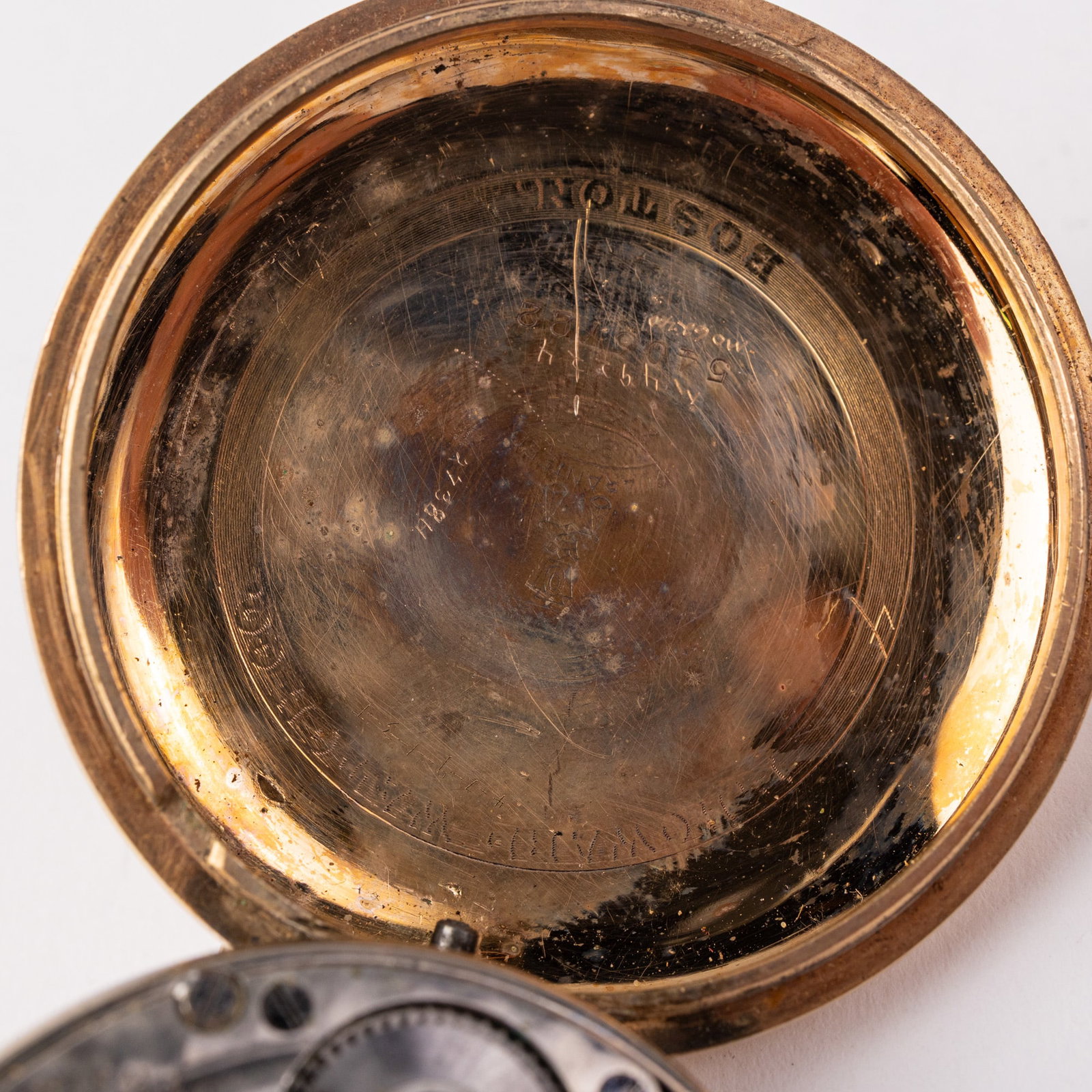 Antique E. Howard Boston Open Face Pocket Watch - 4