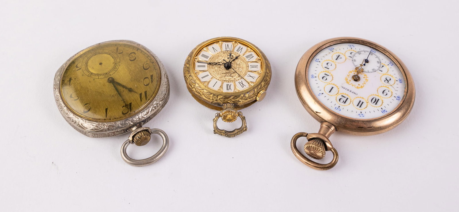 Grouping of Antique Pocket Watches ft. Buren Watch Co. Swiss Movement - 2