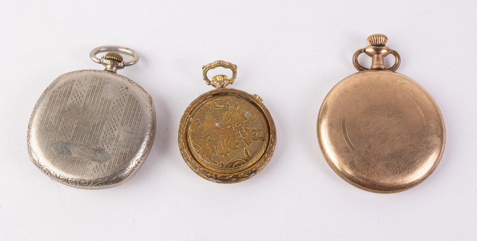 Grouping of Antique Pocket Watches ft. Buren Watch Co. Swiss Movement - 3