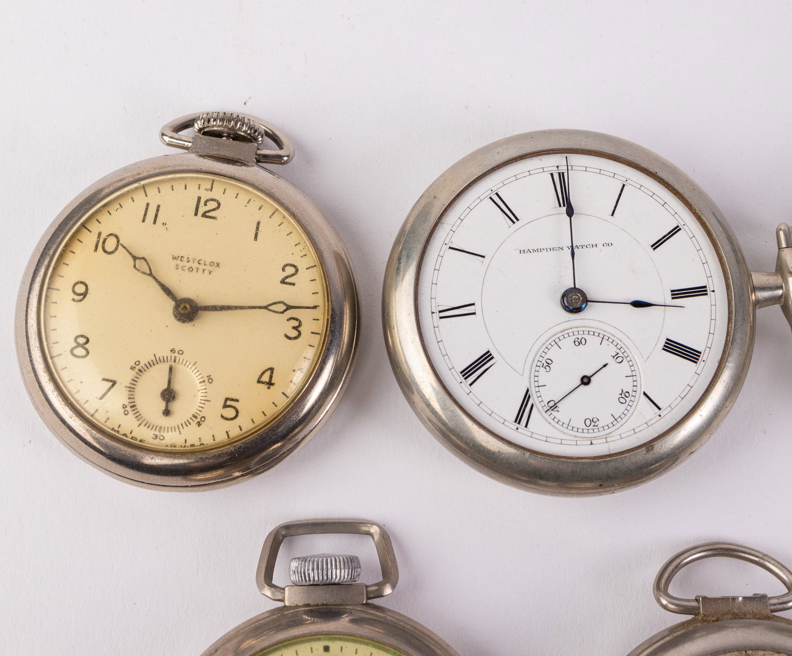 Grouping of Six Antique Pocket Watches ft. Seth Thomas & Hampden Watch Co - 2