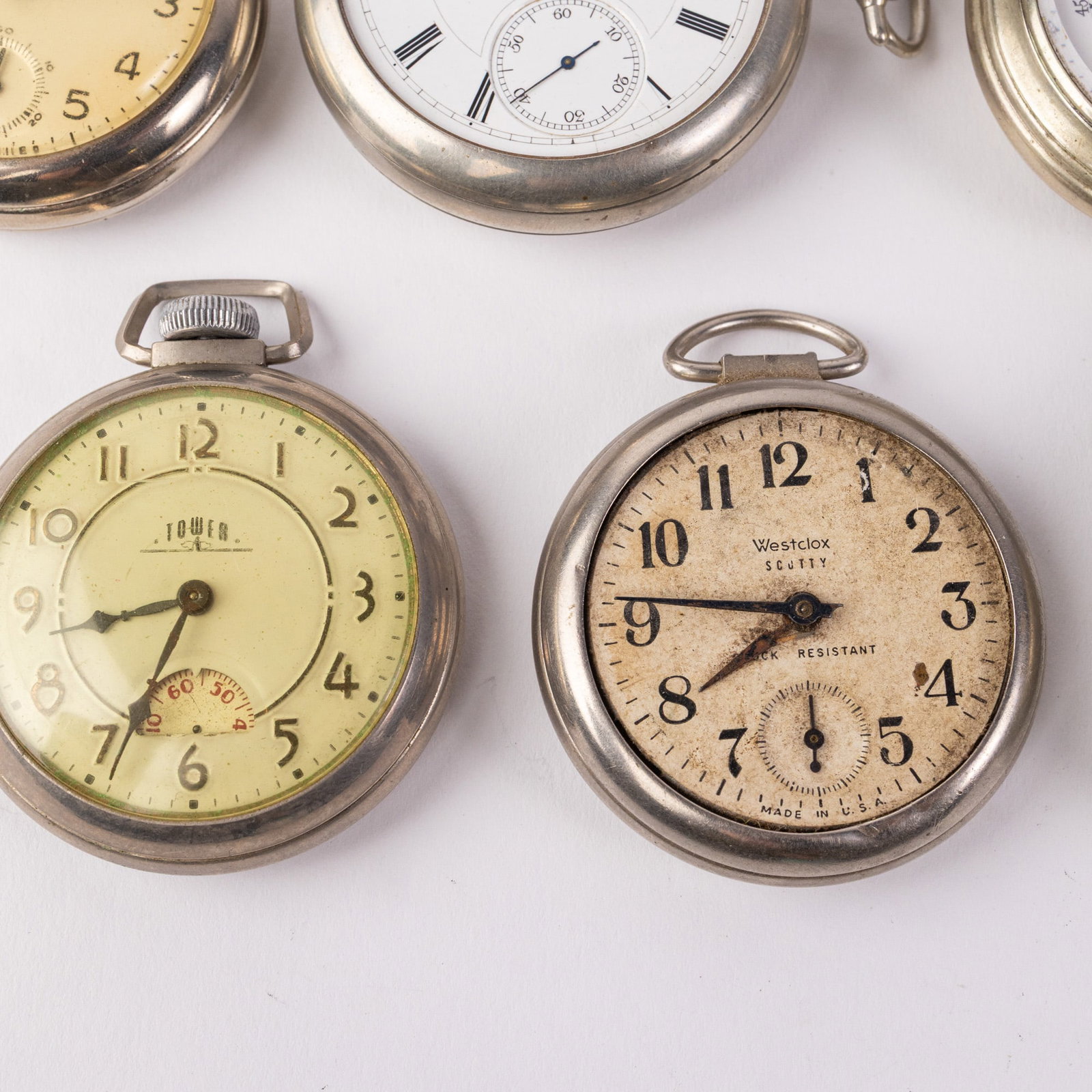 Grouping of Six Antique Pocket Watches ft. Seth Thomas & Hampden Watch Co - 3