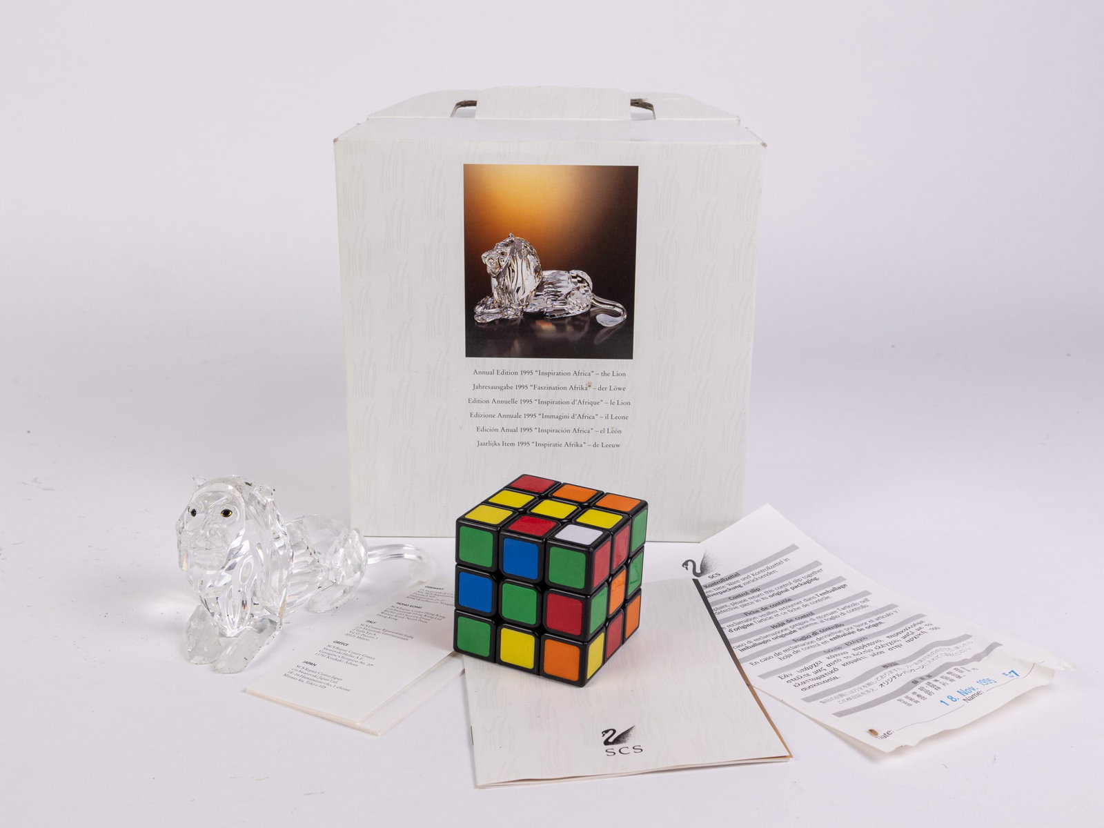 Swarovski "Inspiration Africa" Crystal Lion IOB - 2