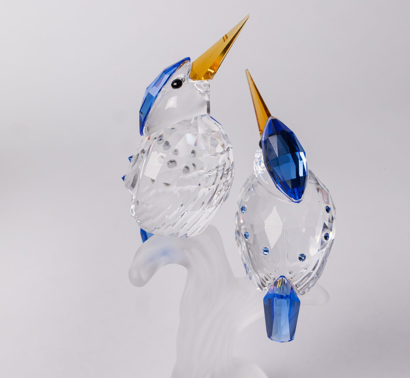 Swarovski " King Fishers Malachite " Crystal Figurine IOB - 6