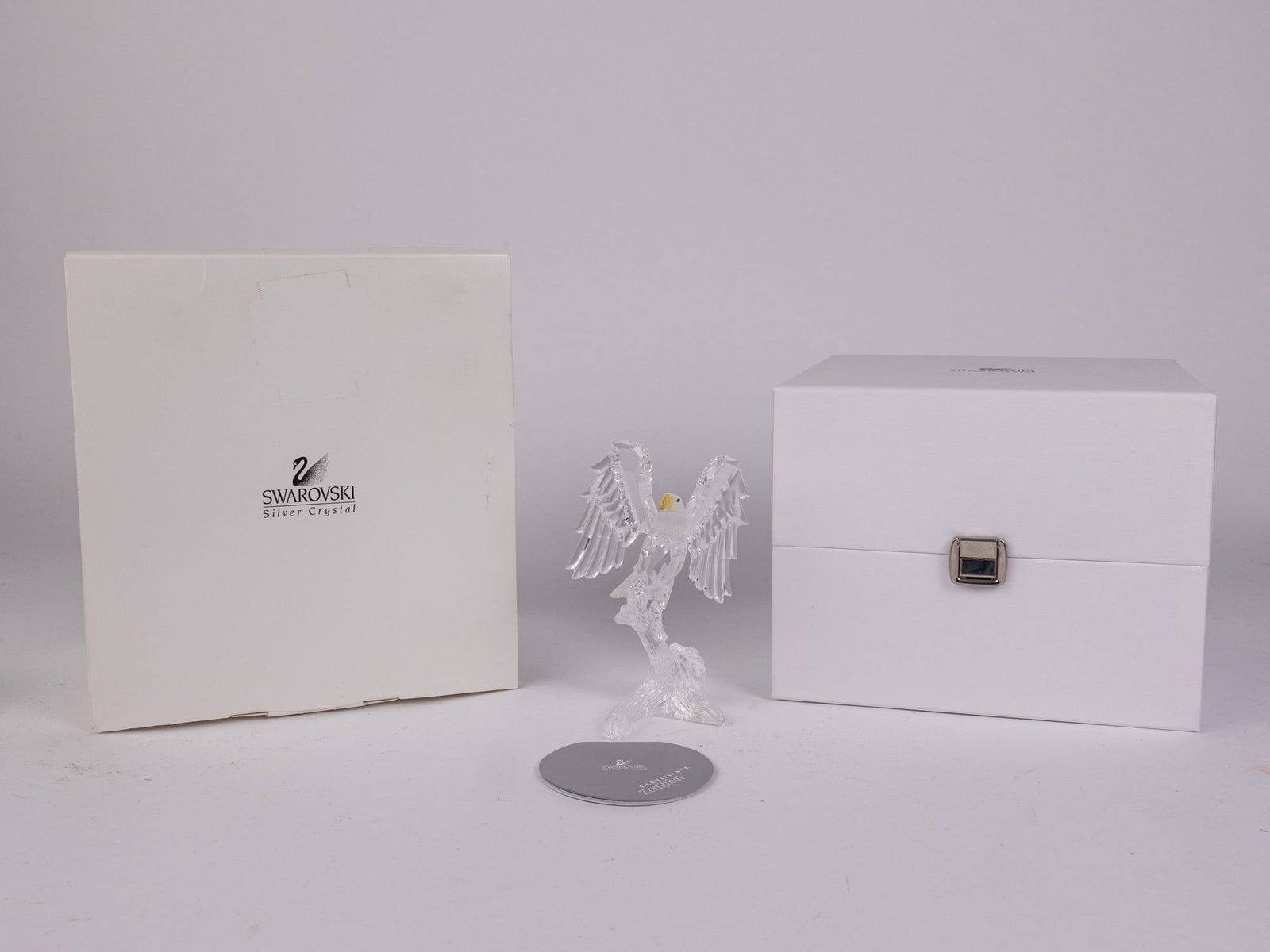 Swarovski Silver Crystal Bald Eagle IOB (1 of 9)