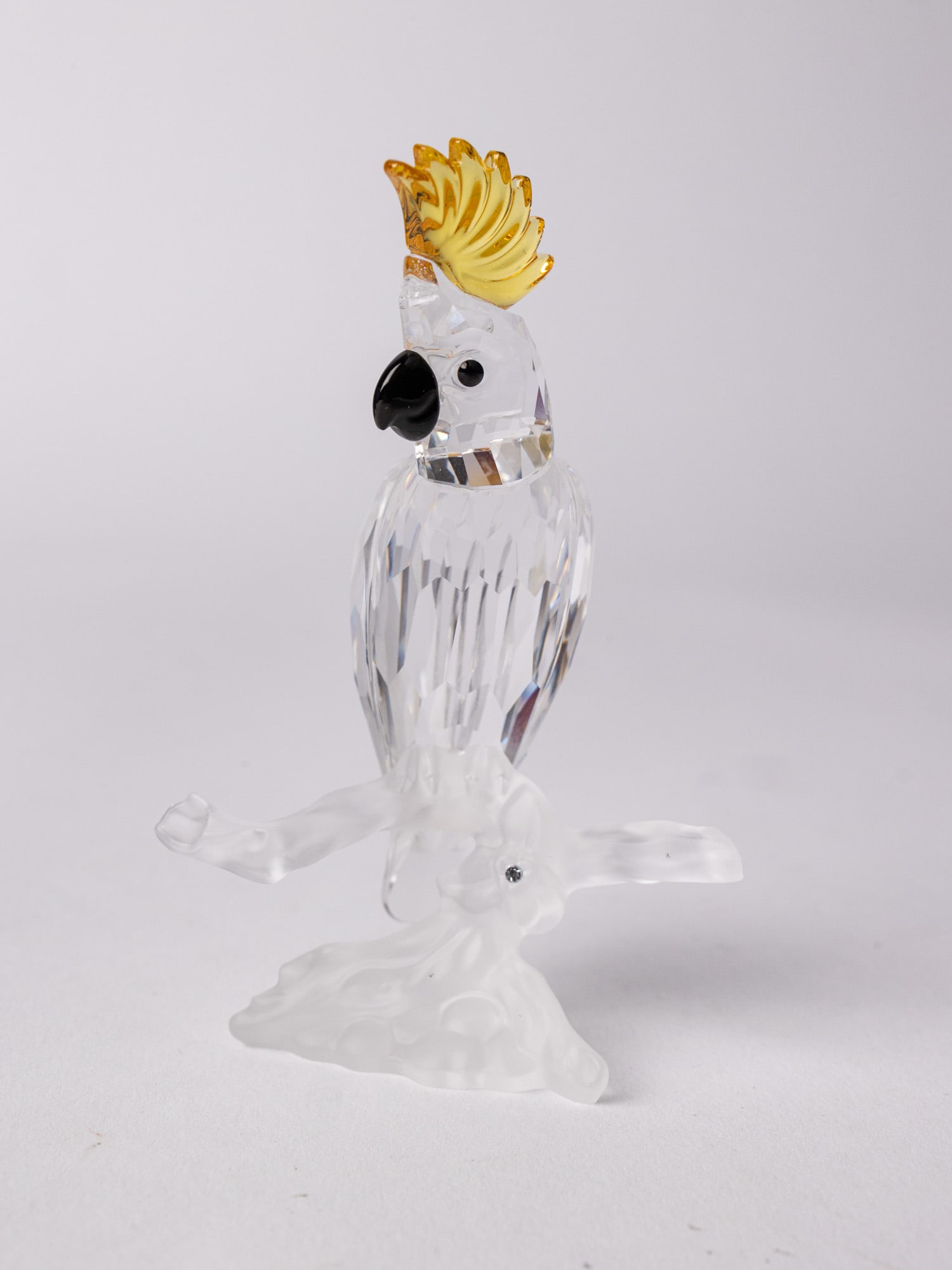 Swarovski " Cockatoo " Silver Crystal Figurine IOB - 3