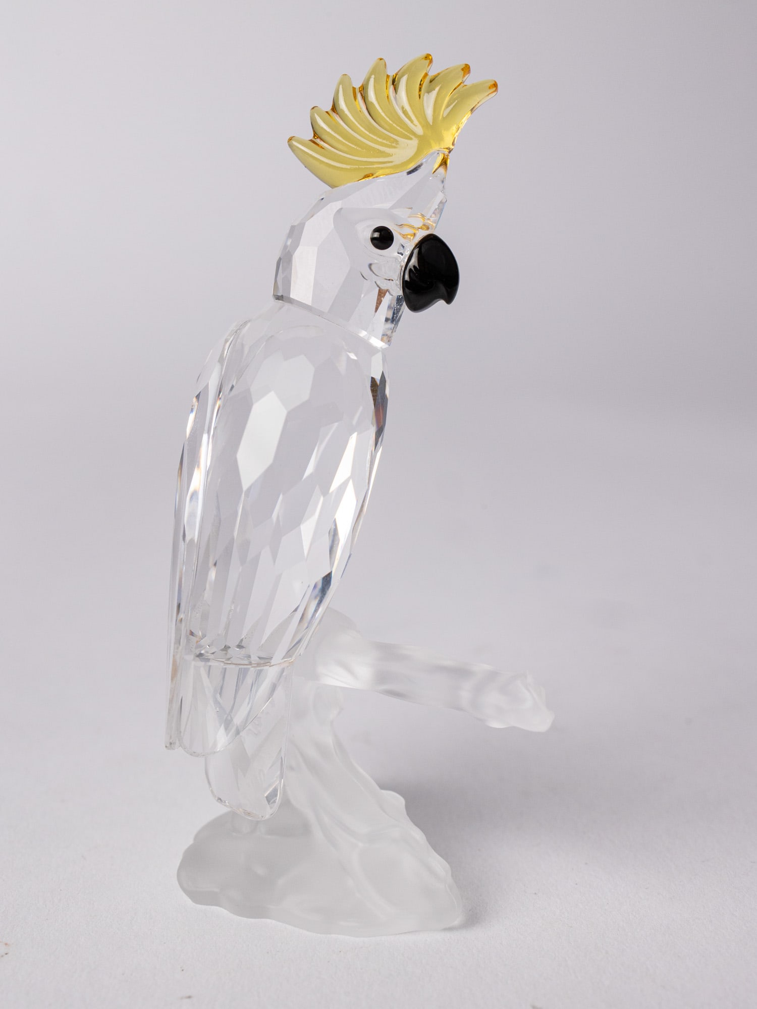 Swarovski " Cockatoo " Silver Crystal Figurine IOB - 4