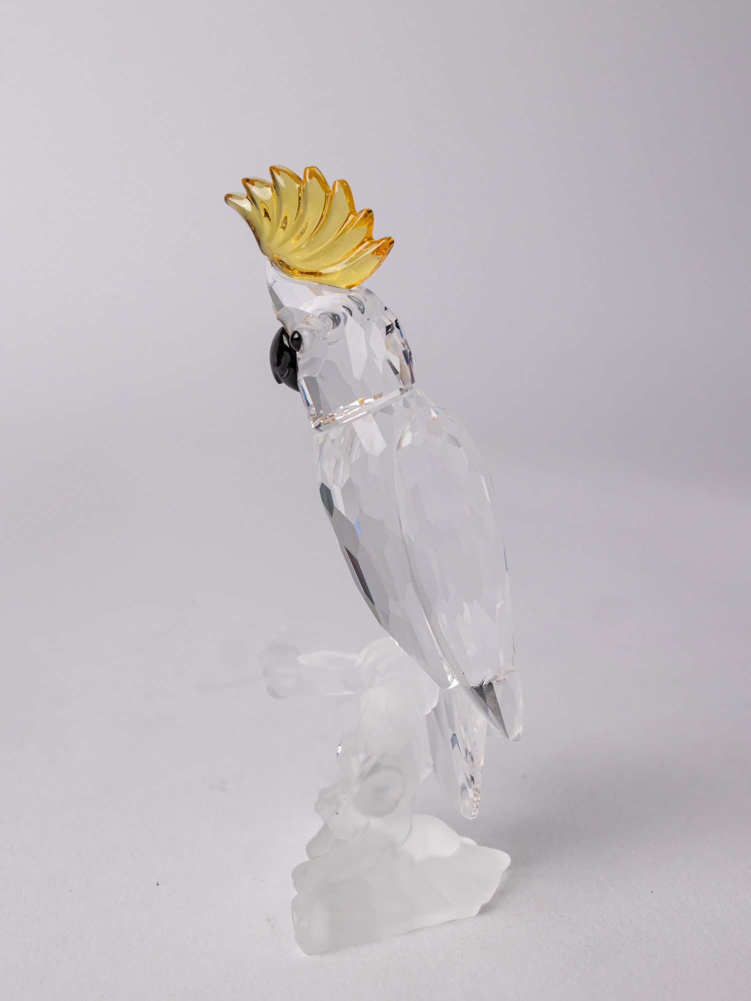 Swarovski " Cockatoo " Silver Crystal Figurine IOB - 5