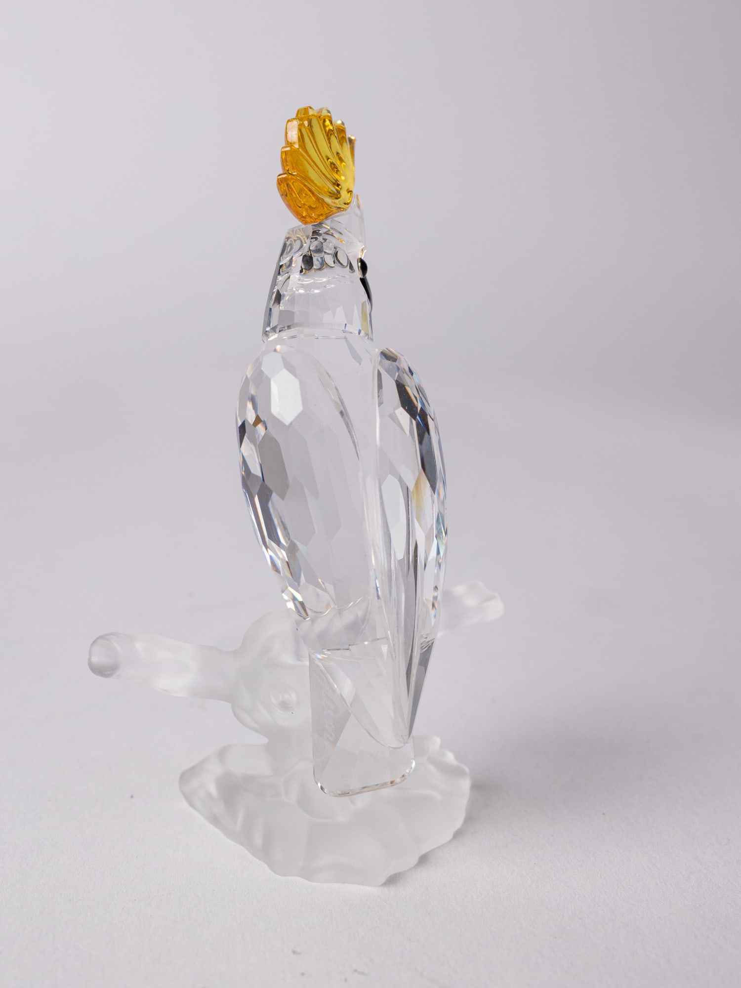 Swarovski " Cockatoo " Silver Crystal Figurine IOB - 6