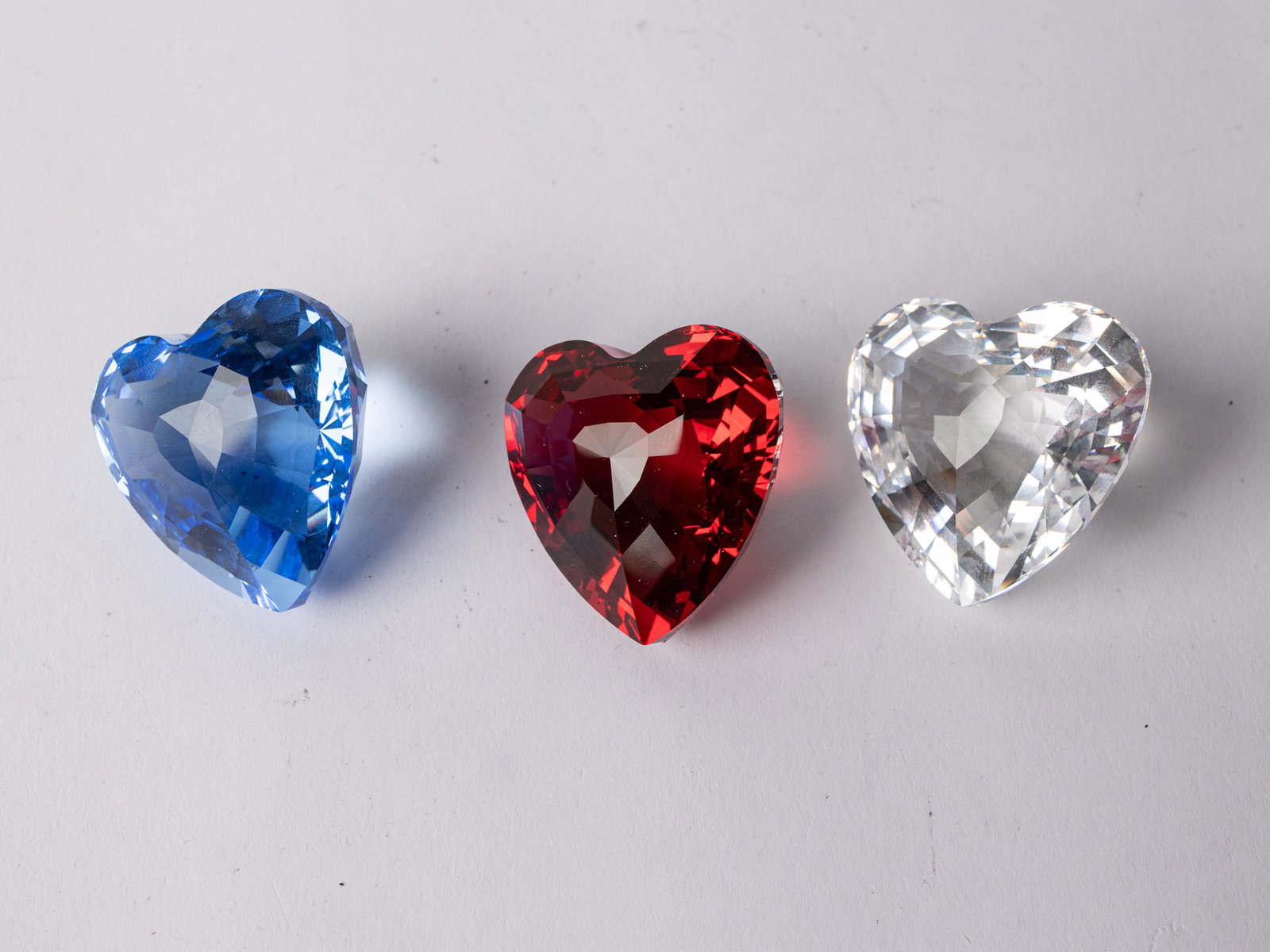 Three Swarovski Crystal Renewal Gift Hearts IOB - 6