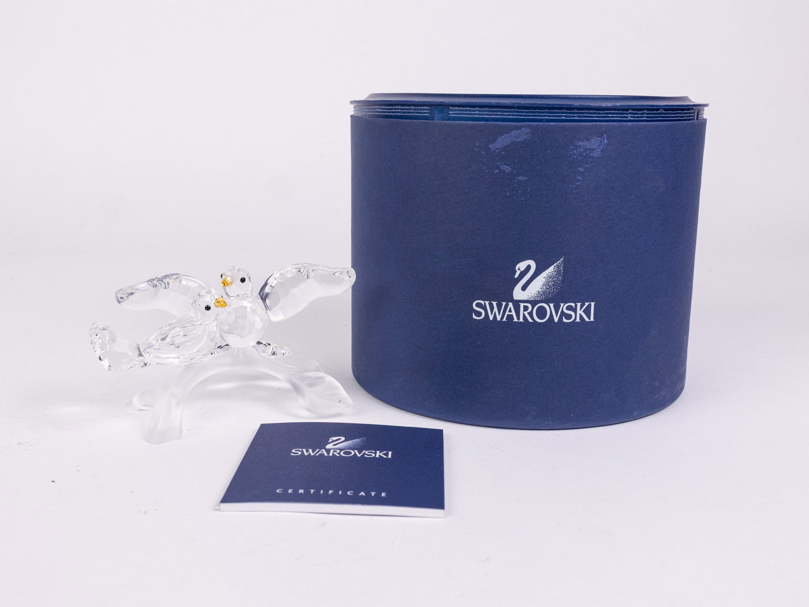 Swarovski "Turtle Doves " Crystal Figurine IOB (1 of 6)