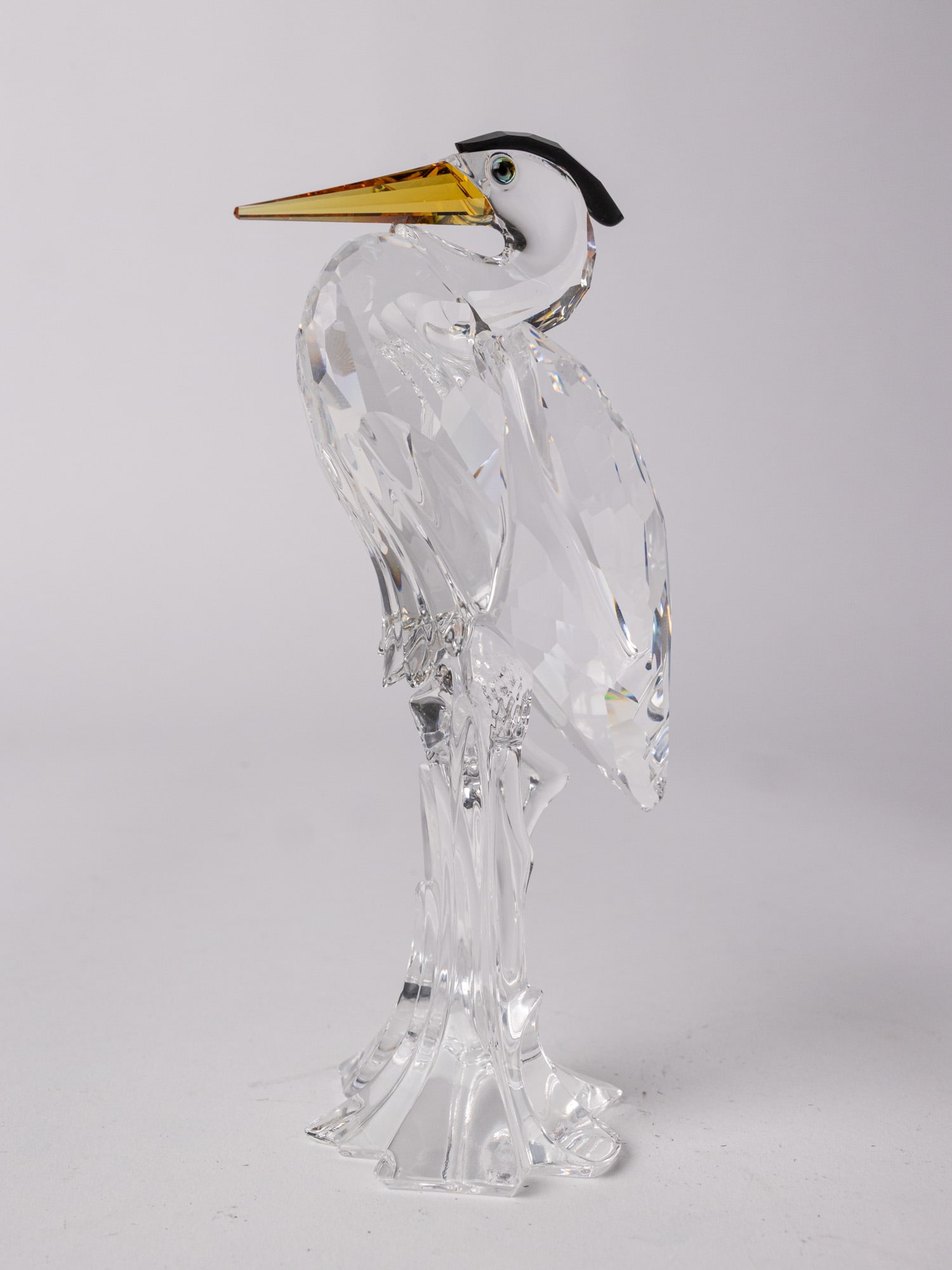 Swarovski Crystal Silver Heron IOB - 3