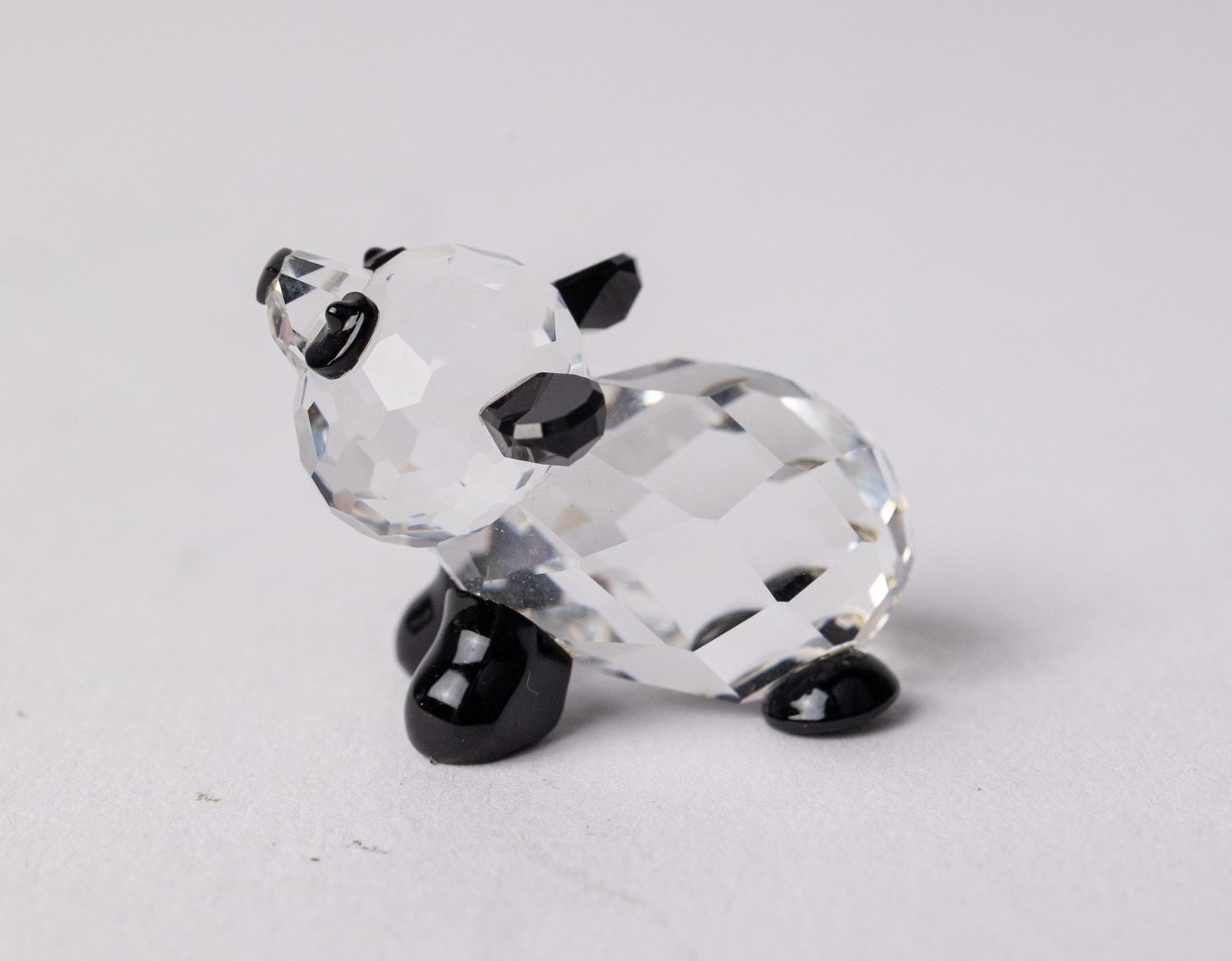 Swarovski Silver Crystal Mother and Baby Panda IOB - 6