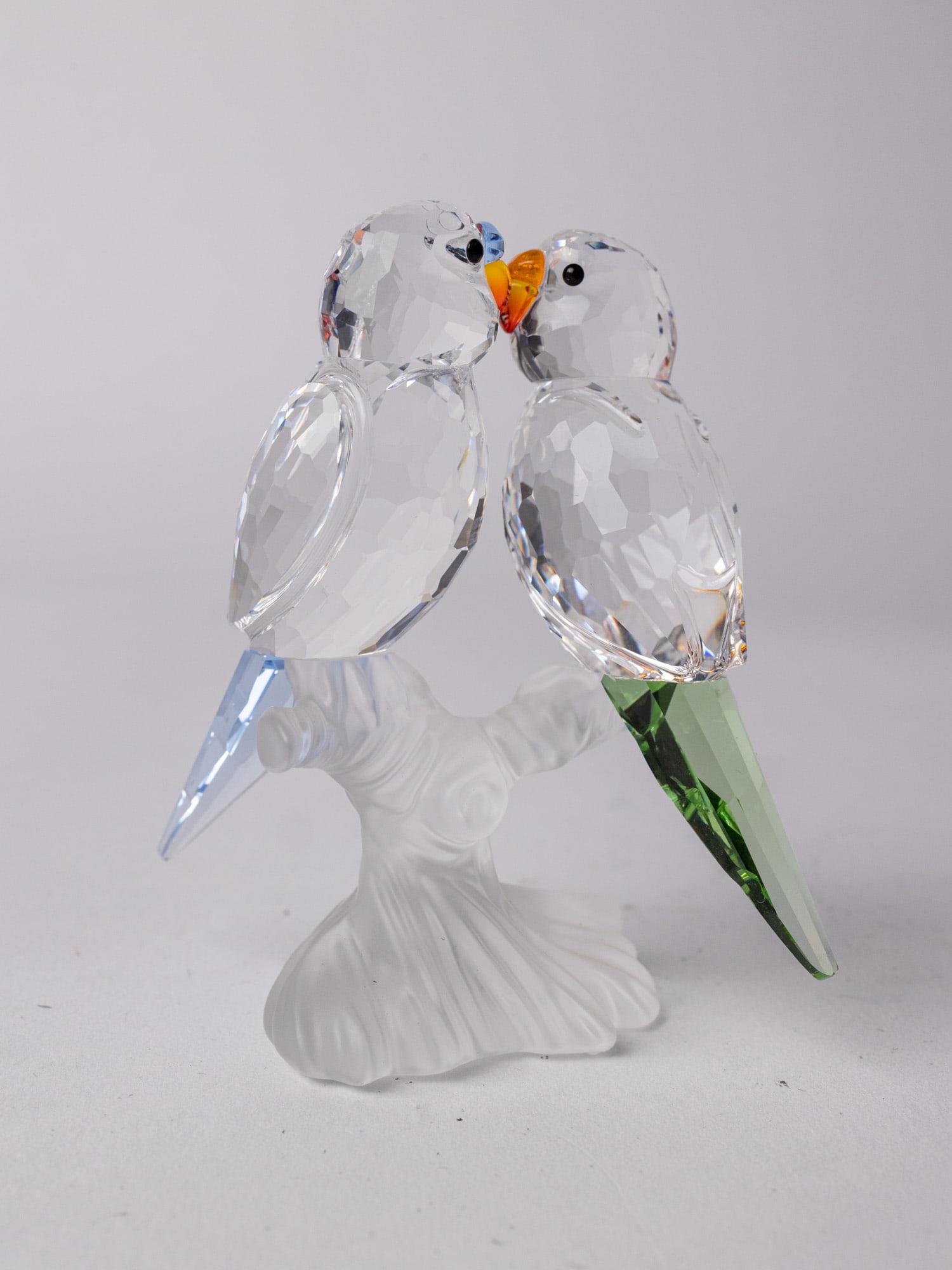 Swarovski Crystal Budgies Parakeets IOB - 4