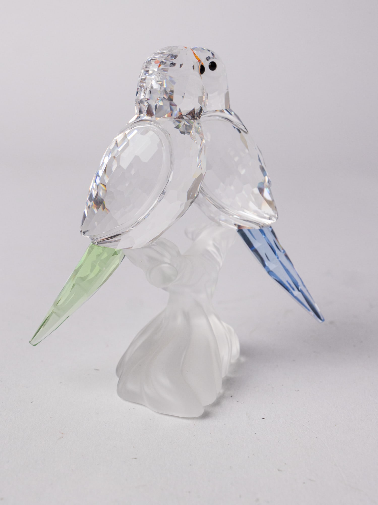 Swarovski Crystal Budgies Parakeets IOB - 5