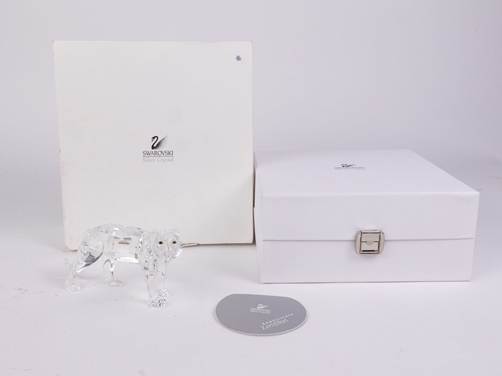 Swarovski Silver Crystal Tiger IOB (1 of 4)