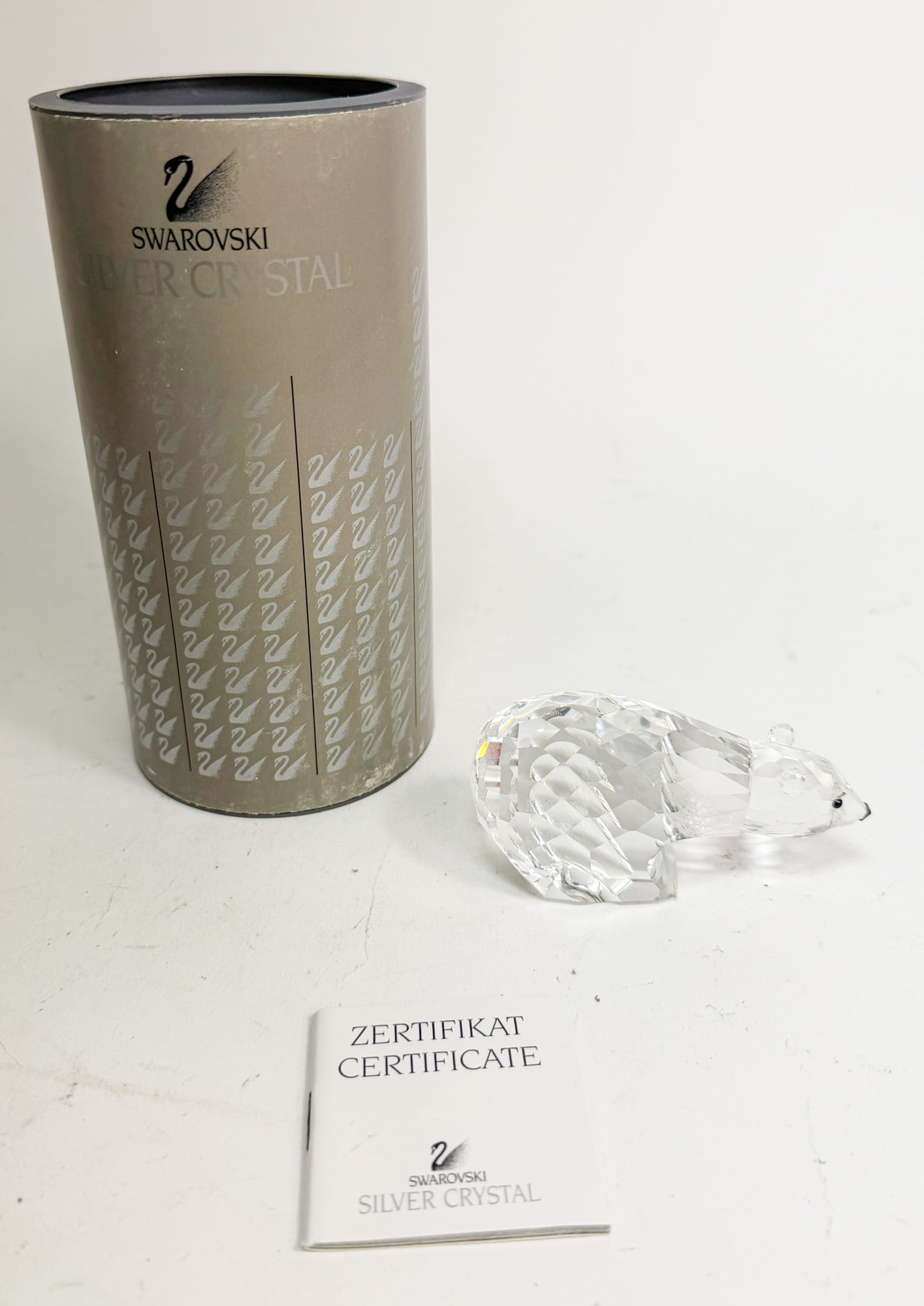 Swarovski Silver Crystal Polar Bear IOB (1 of 4)