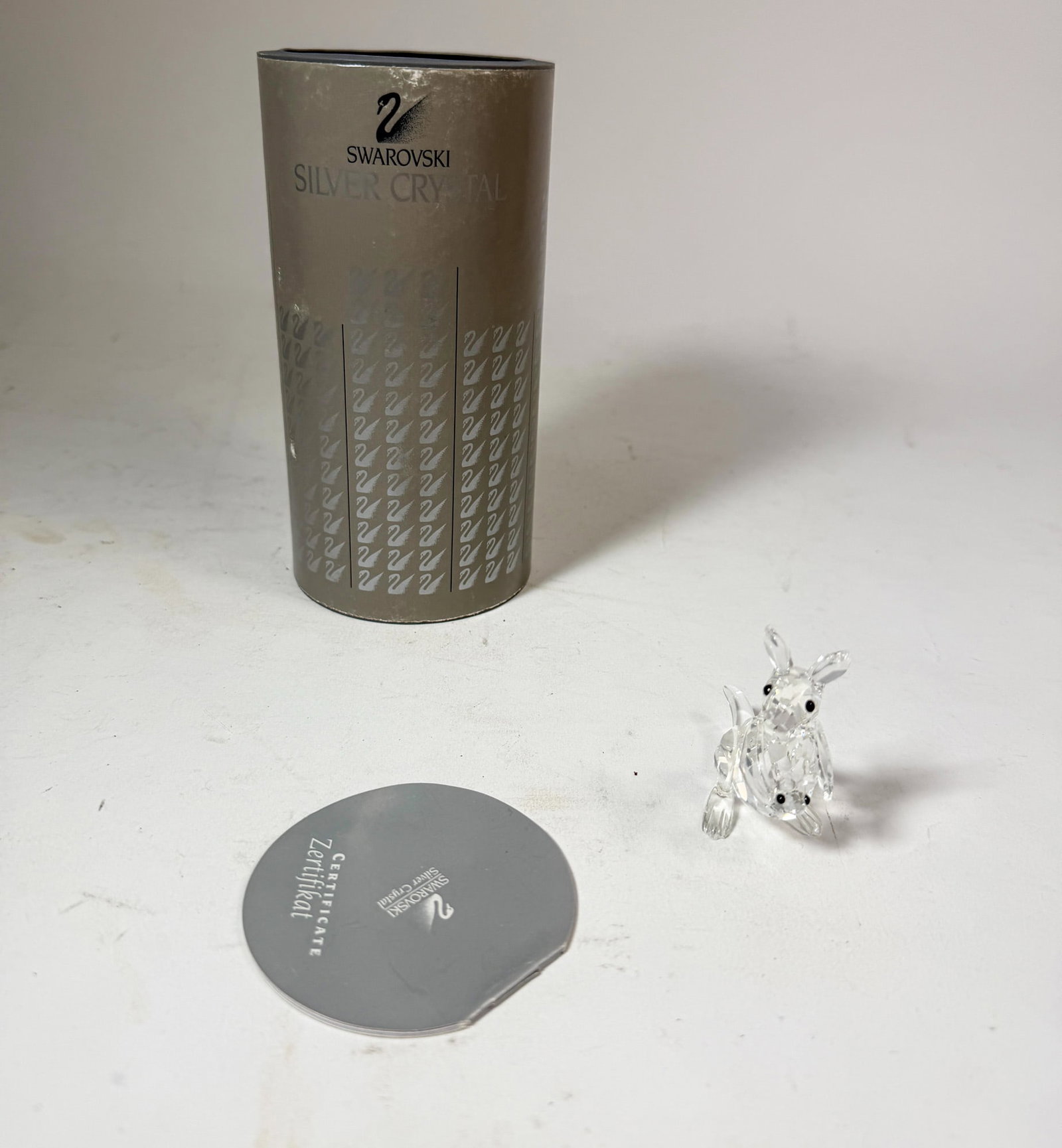 Swarovski " Mother Kangaroo with Joey " Crystal Figurine IOB (1 of 5)