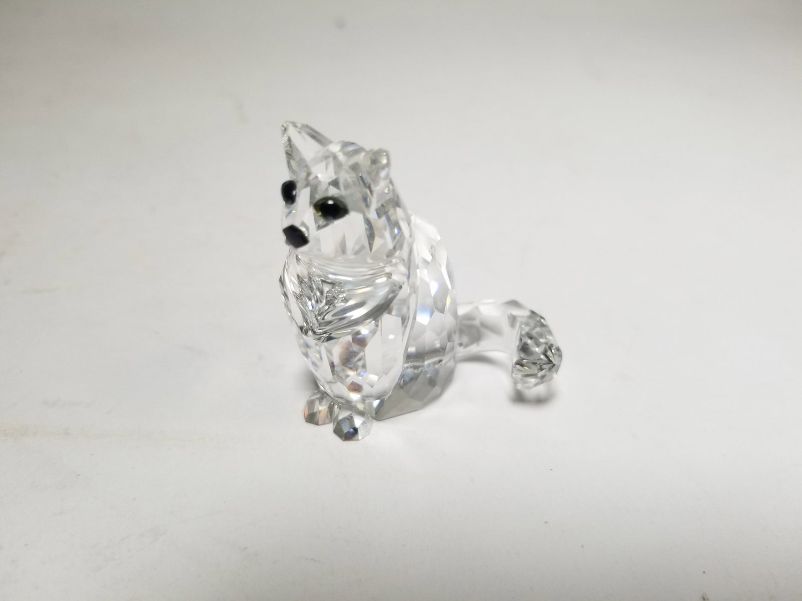 Swarovski " Sitting Cat " Crystal Figurine IOB - 2