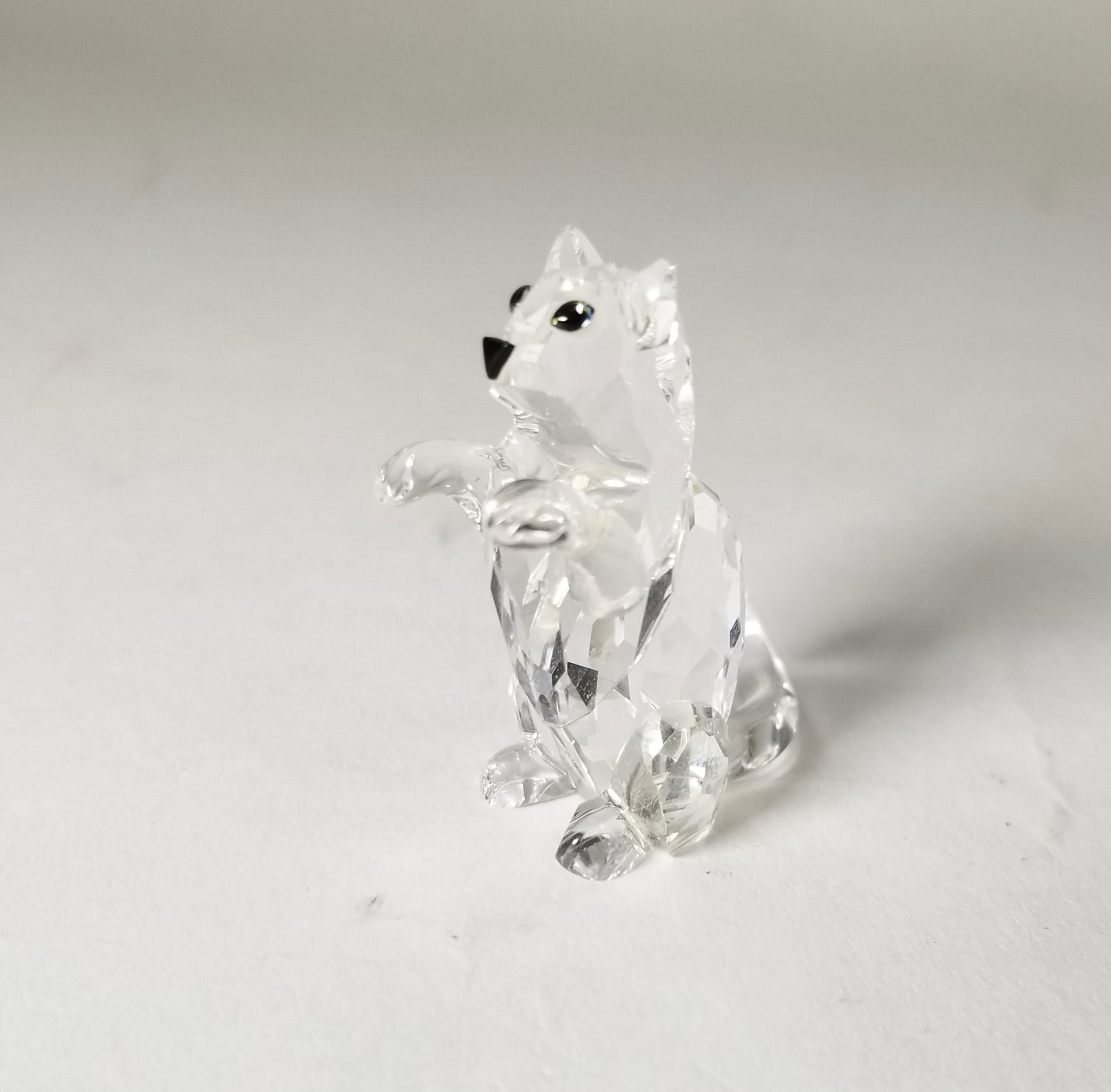 Swarovski " Standing Cat " Crystal Figurine IOB - 2