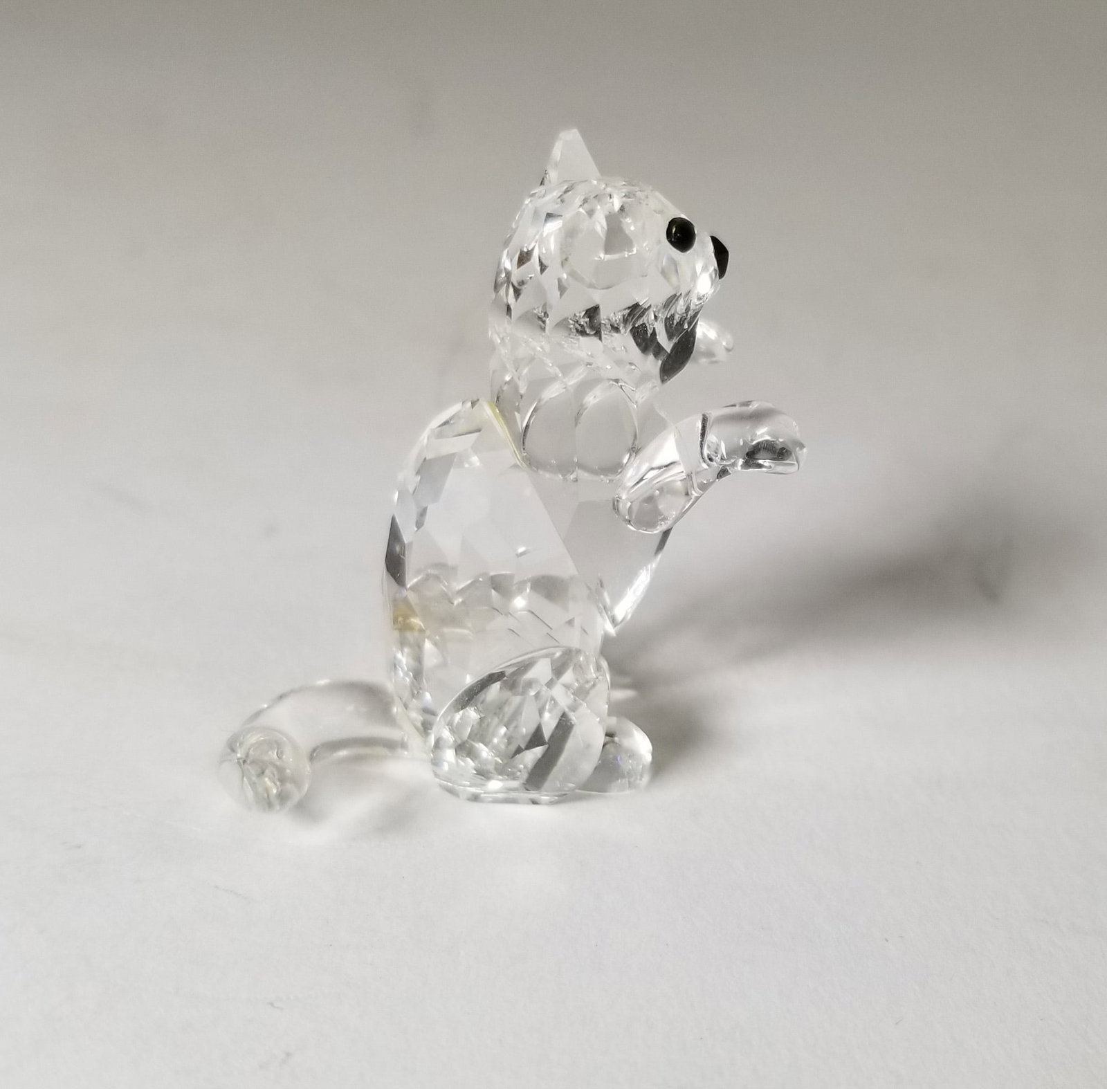 Swarovski " Standing Cat " Crystal Figurine IOB - 3