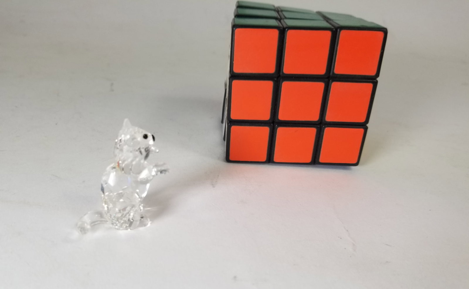 Swarovski " Standing Cat " Crystal Figurine IOB - 4