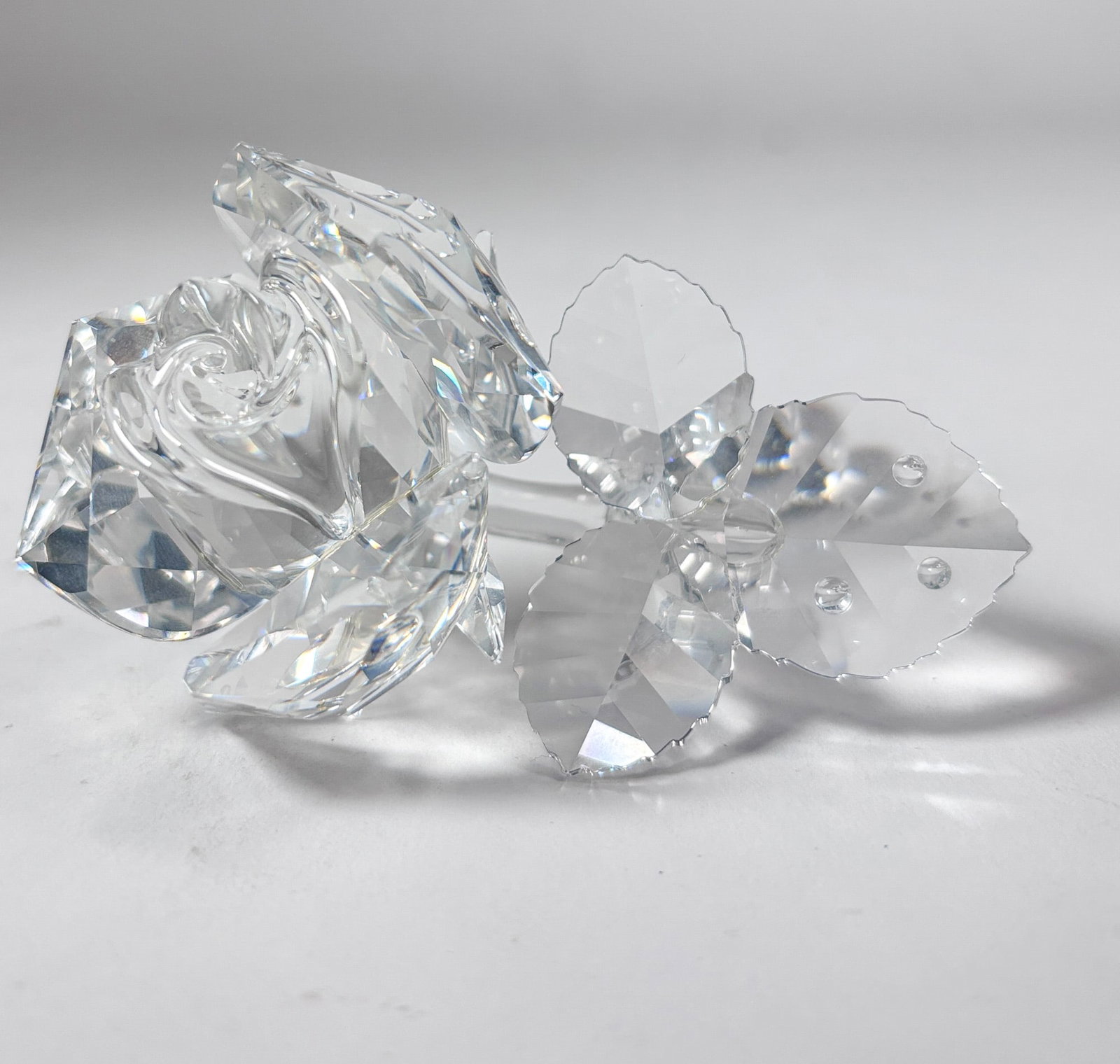 Swarovski " The Rose " Crystal Figurine IOB - 2
