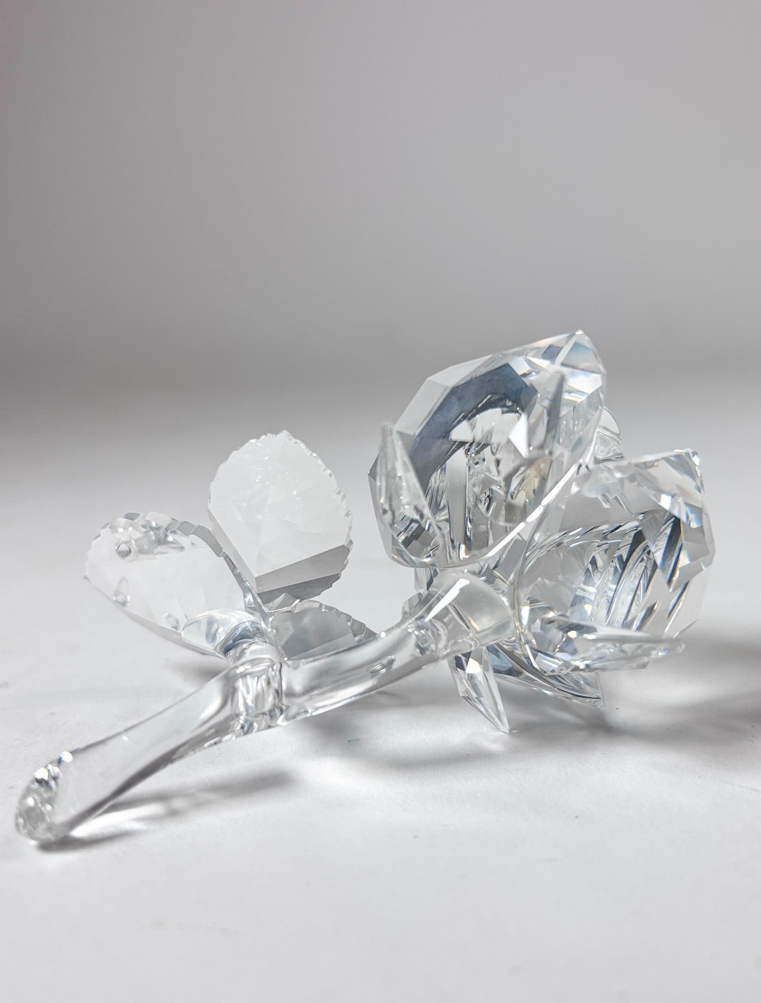 Swarovski " The Rose " Crystal Figurine IOB - 3