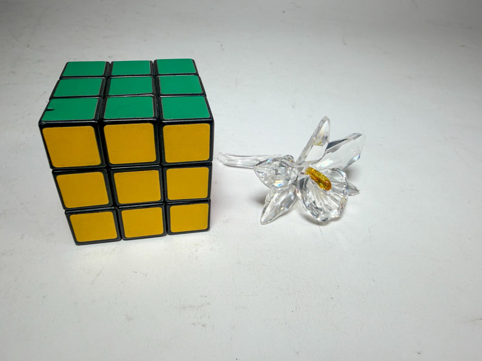 Swarovski " The Orchid, Yellow " Crystal Figurine IOB - 3