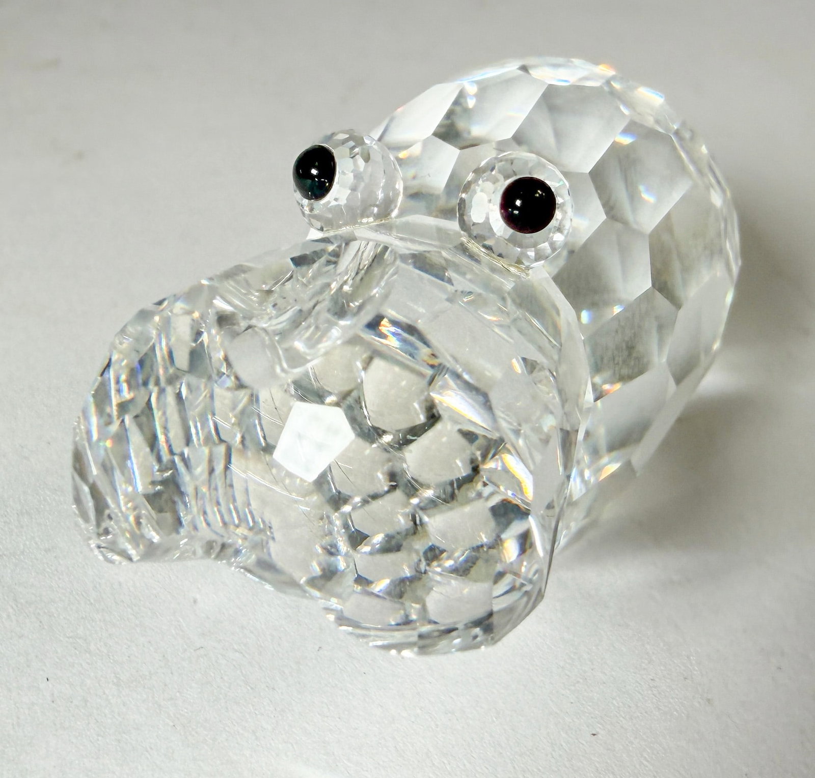 Swarovski "Hippopotamus " Silver Crystal Figurine IOB - 2