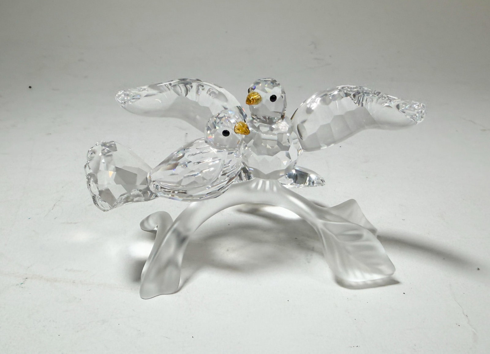 Swarovski Crystal Turtle Doves IOB - 2
