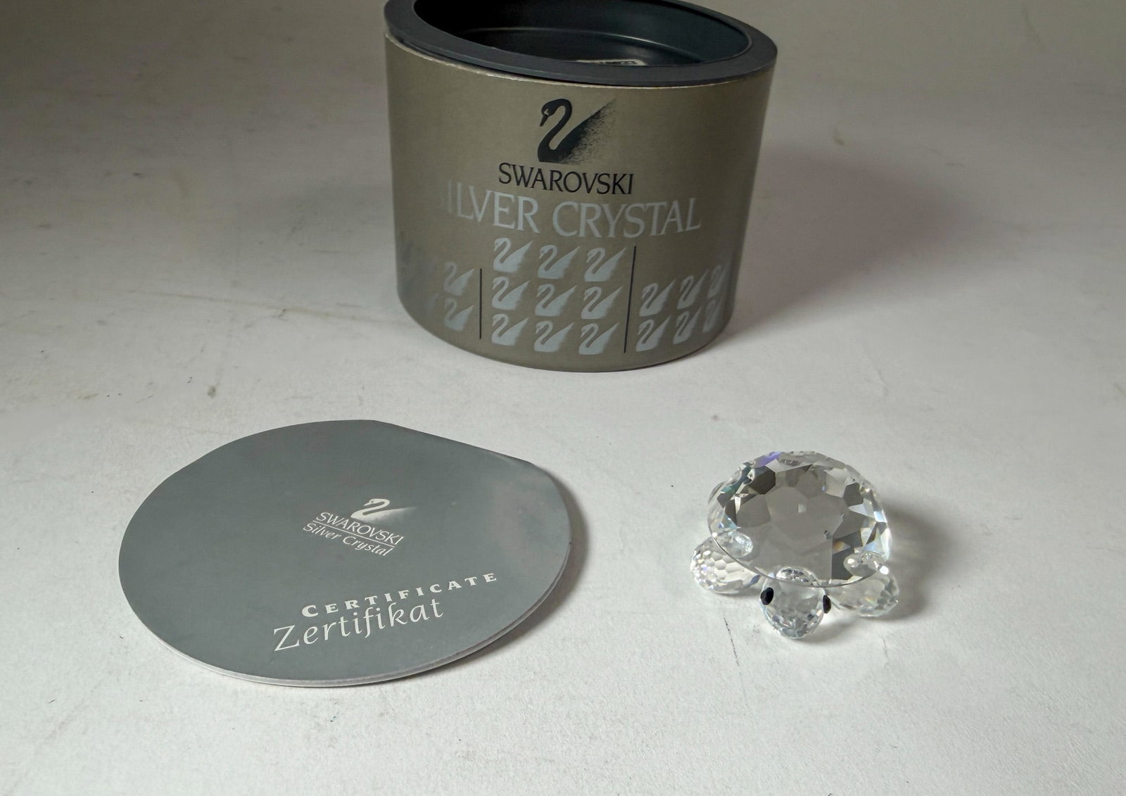 Swarovski Silver Crystal Turtle IOB (1 of 4)
