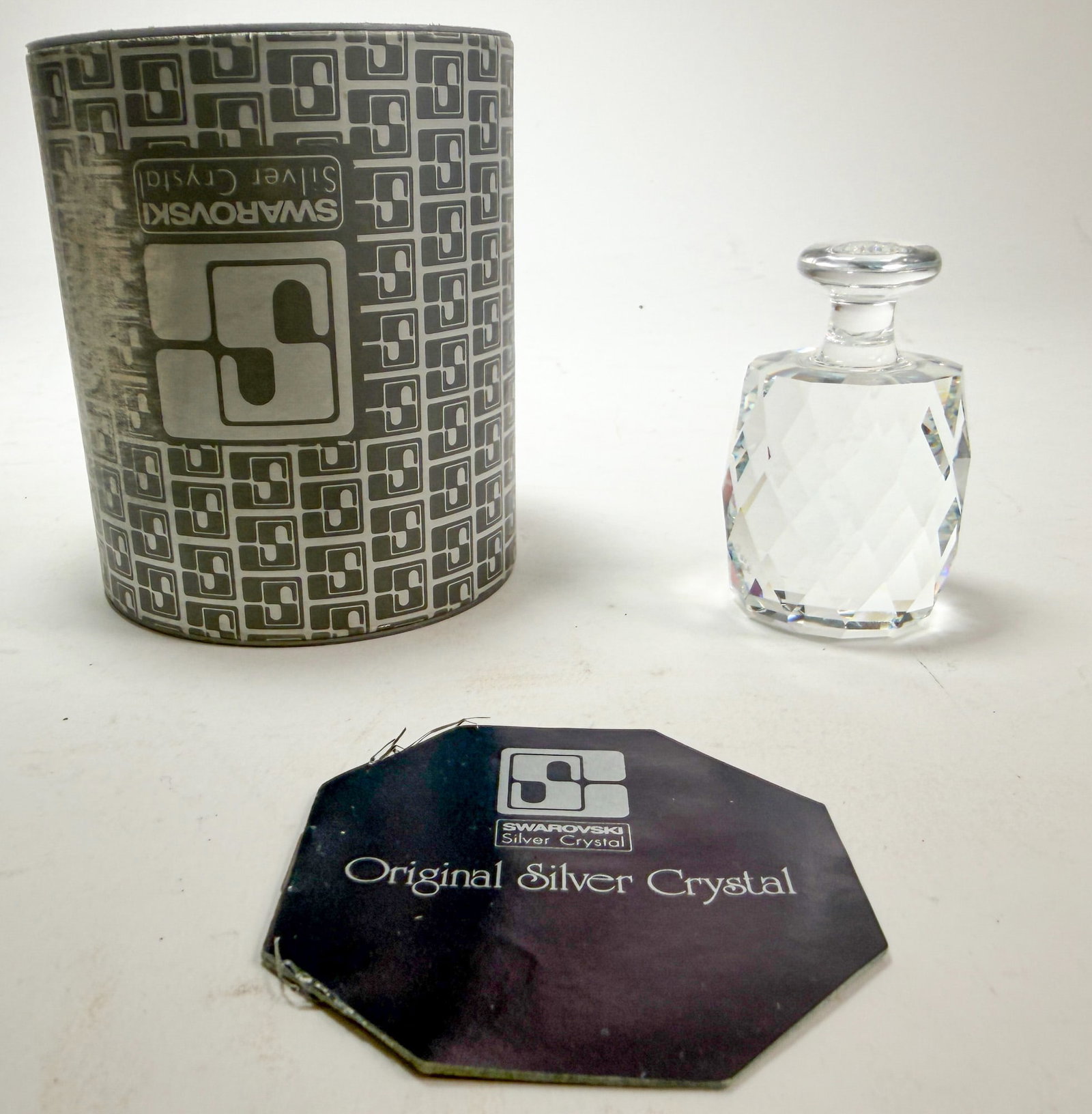 Swarovski " One Ton Paperweight " Crystal Figurine IOB (1 of 3)