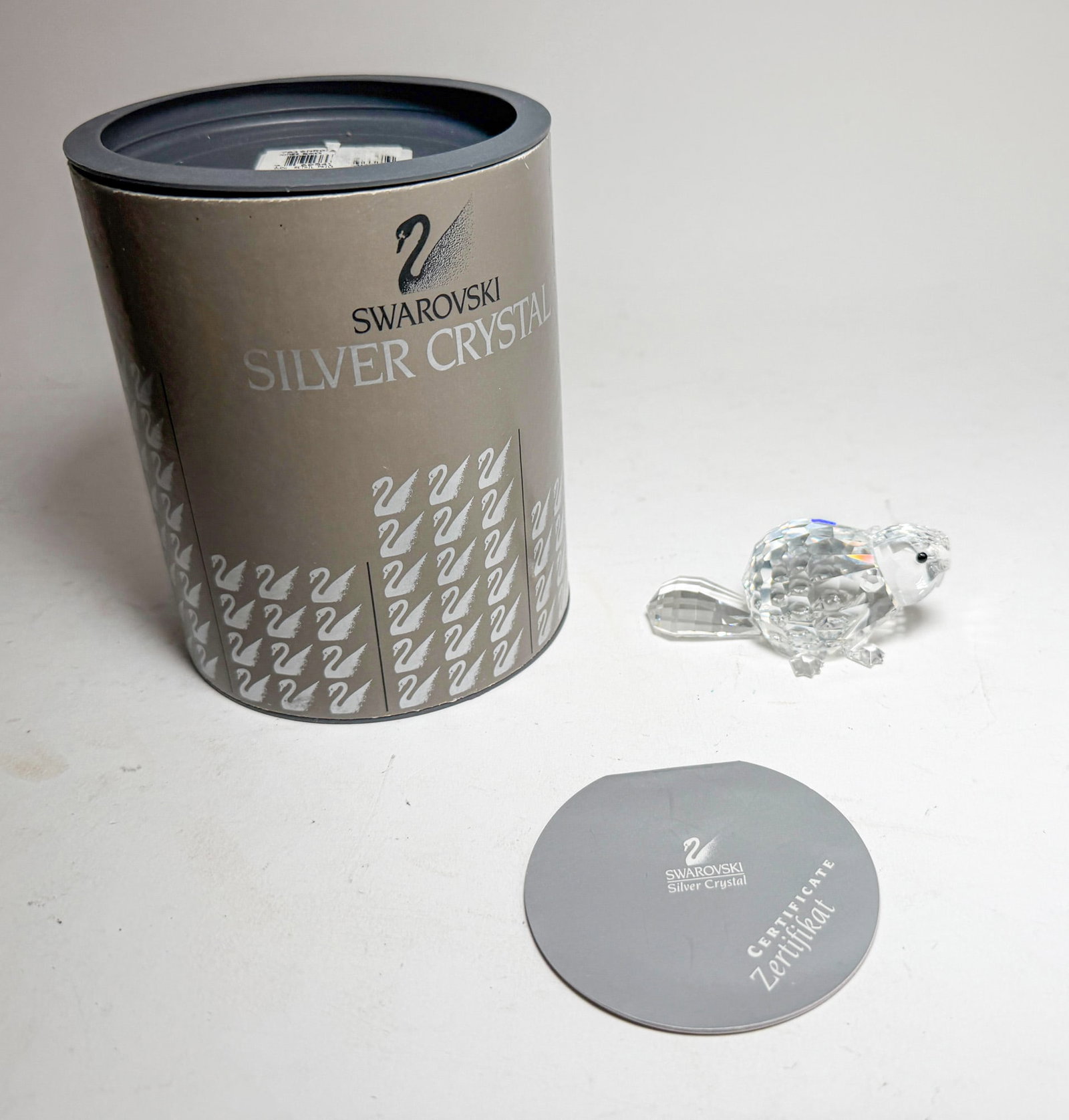 Swarovski Silver Crystal Mother Beaver IOB (1 of 4)
