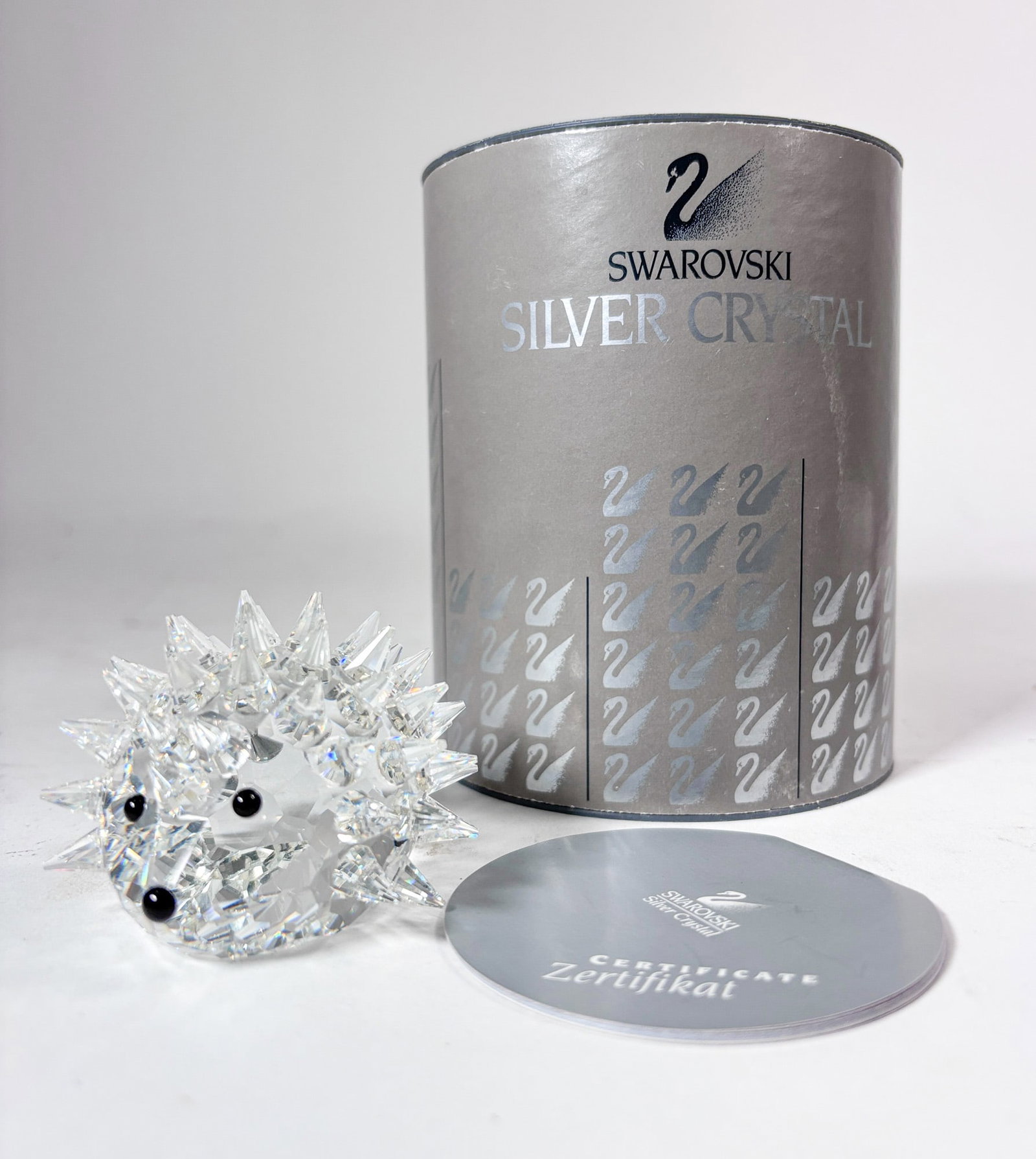 Swarovski Silver Crystal Large Hedgehog IOB (1 of 4)