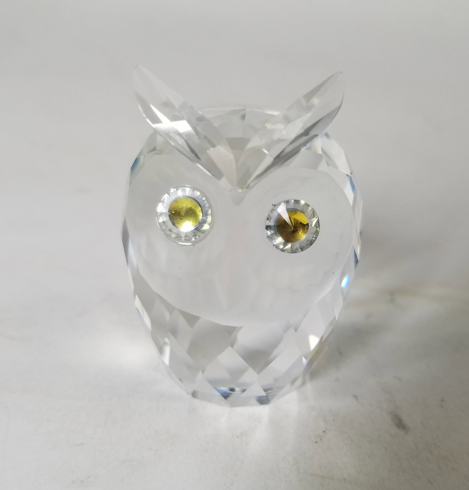 Swarovski Silver Crystal Owl IOB - 3