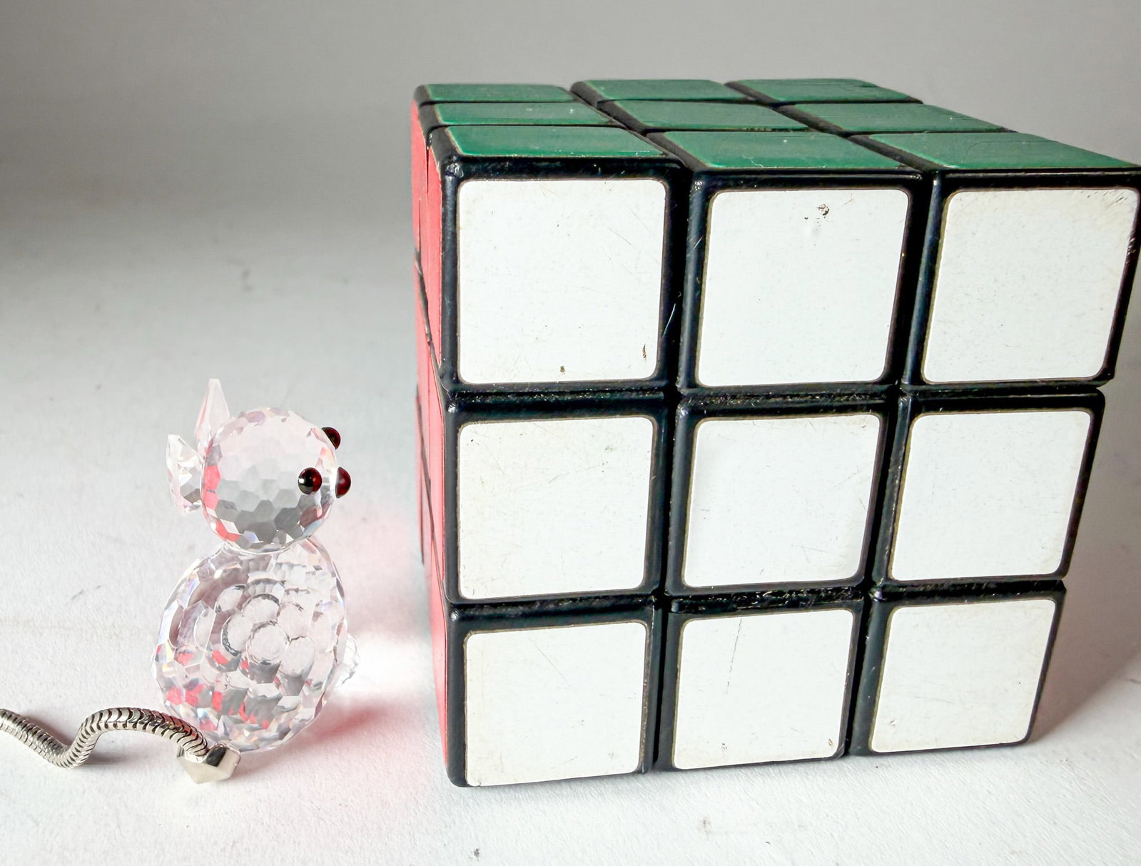 Swarovski Silver Crystal Sitting Cat IOB - 4