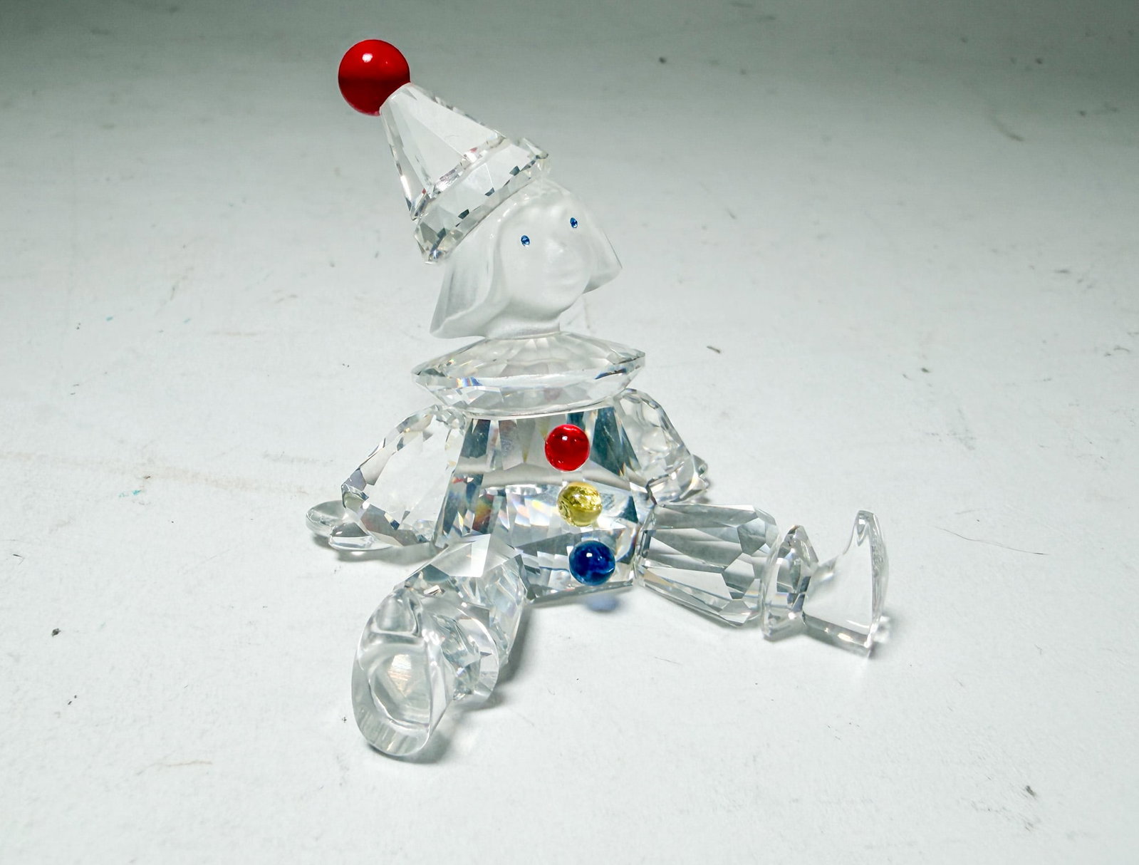 Swarovski Silver Crystal "Cheerful Times" Puppet Clown IOB - 2
