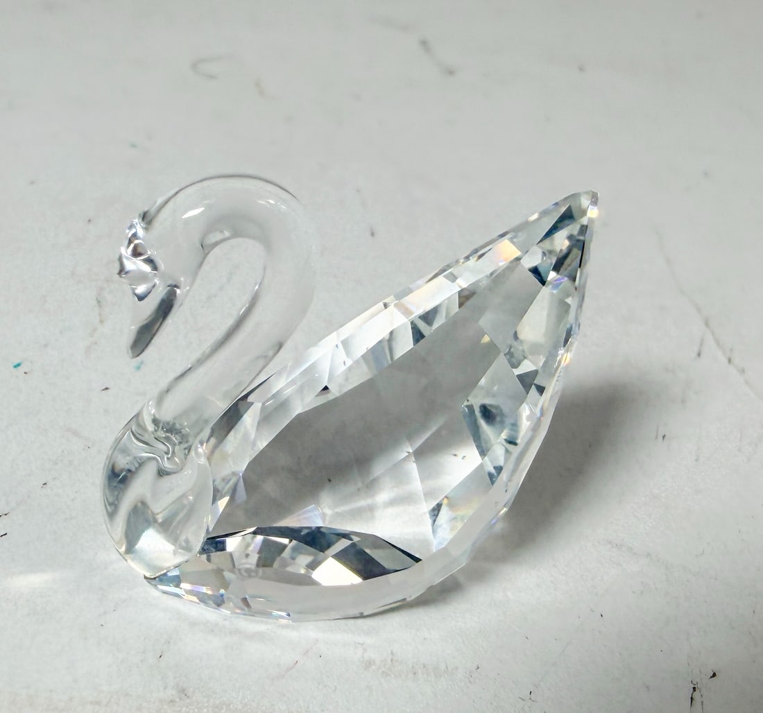 1995 Swarovski Collector's Society Crystal Swan IOB - 2