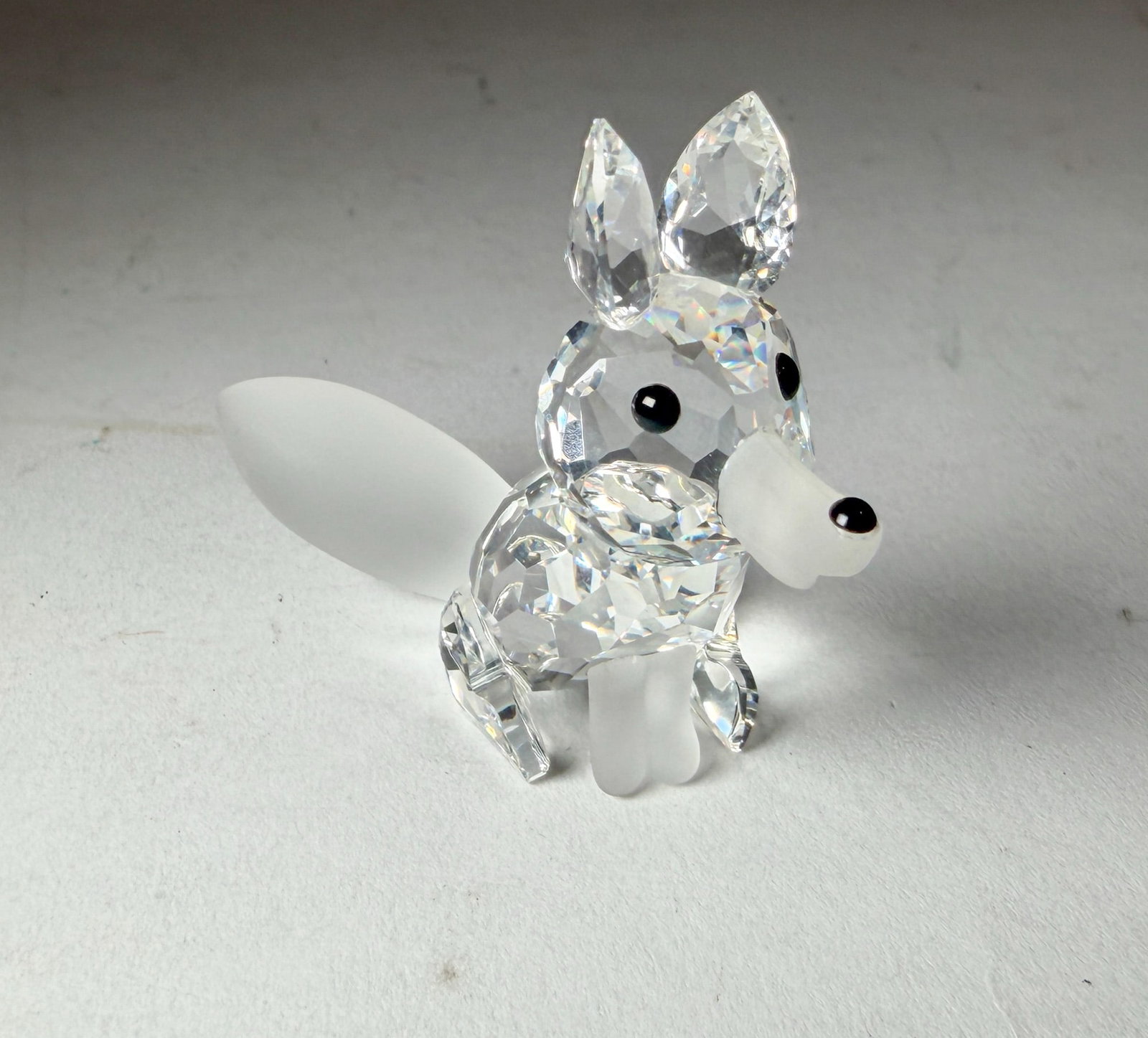 Swarovski Silver Crystal Fox IOB - 2