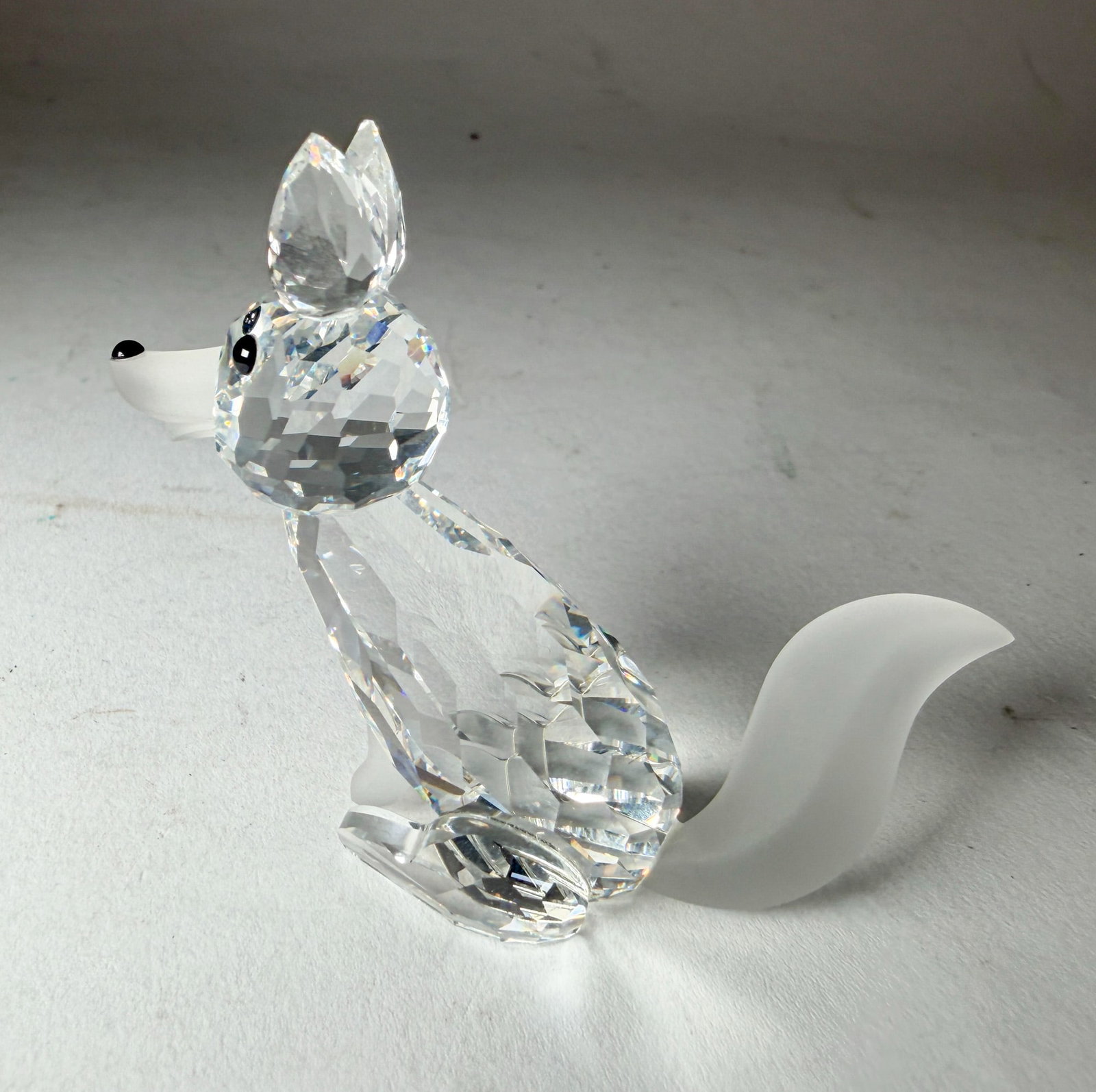Swarovski Silver Crystal Fox IOB - 3