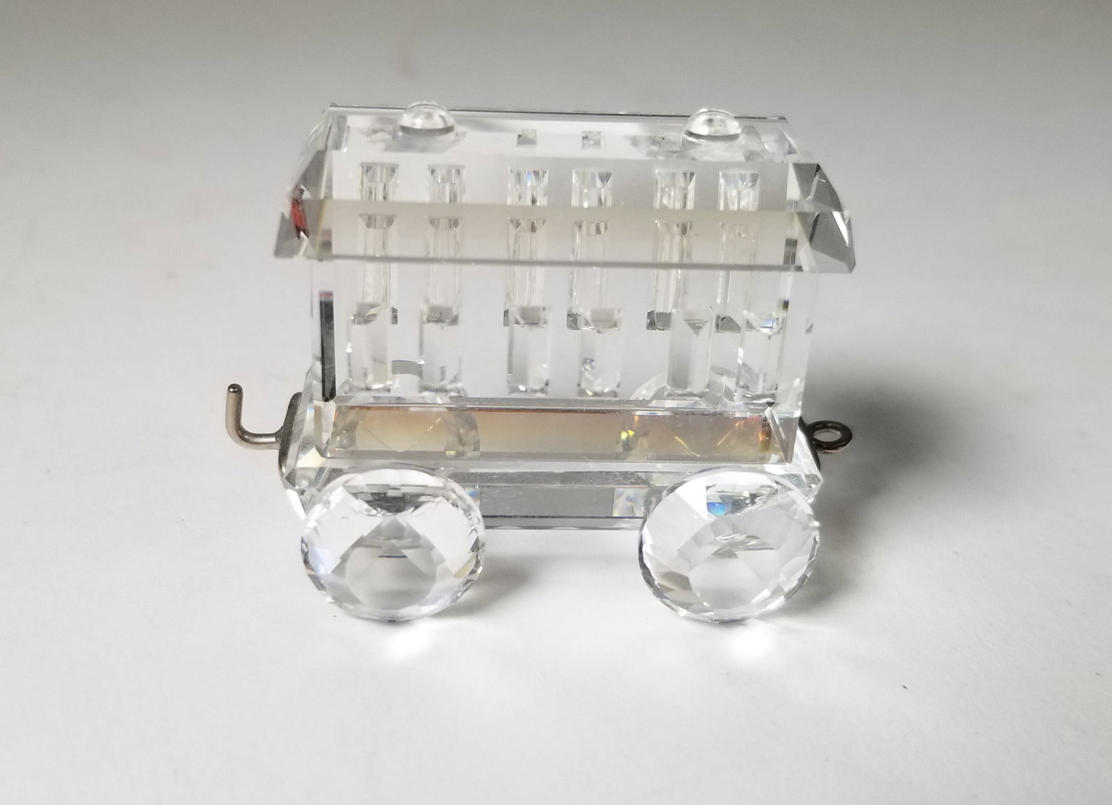 Swarovski Silver Crystal Train Car IOB - 2
