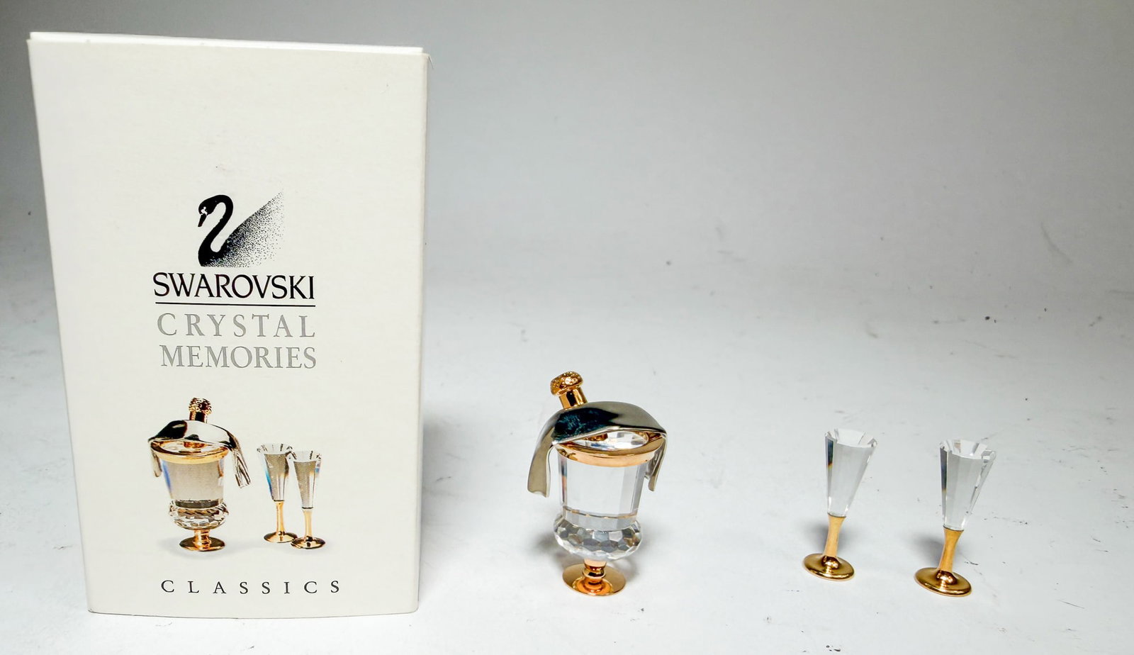 Swarovski Crystal Memories Classics Champagne Bucket IOB (1 of 3)