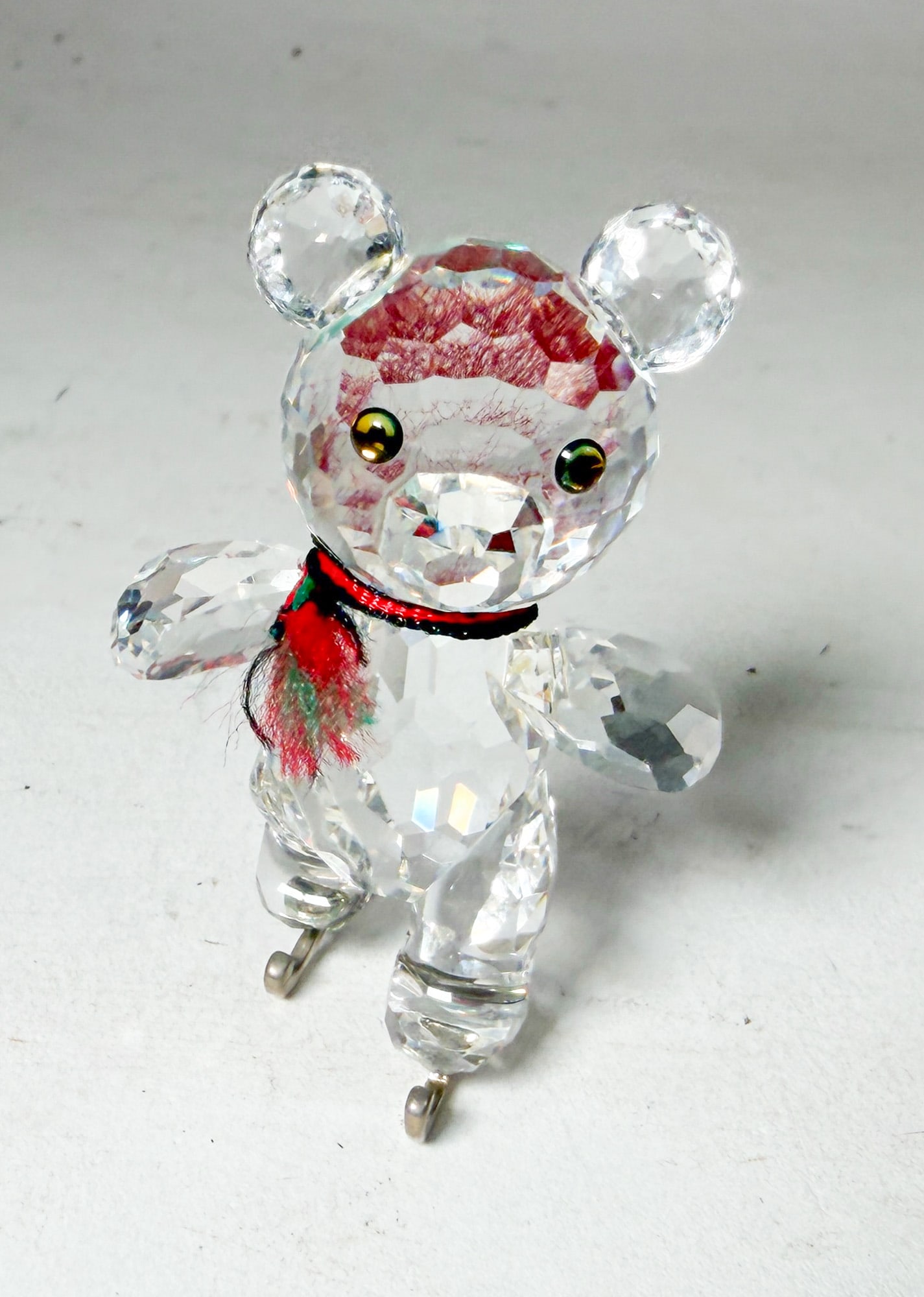 Swarovski Silver Crystal "Kris Bear on Skates" IOB - 2