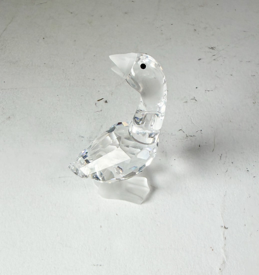 Swarovski Silver Crystal Goose IOB - 2